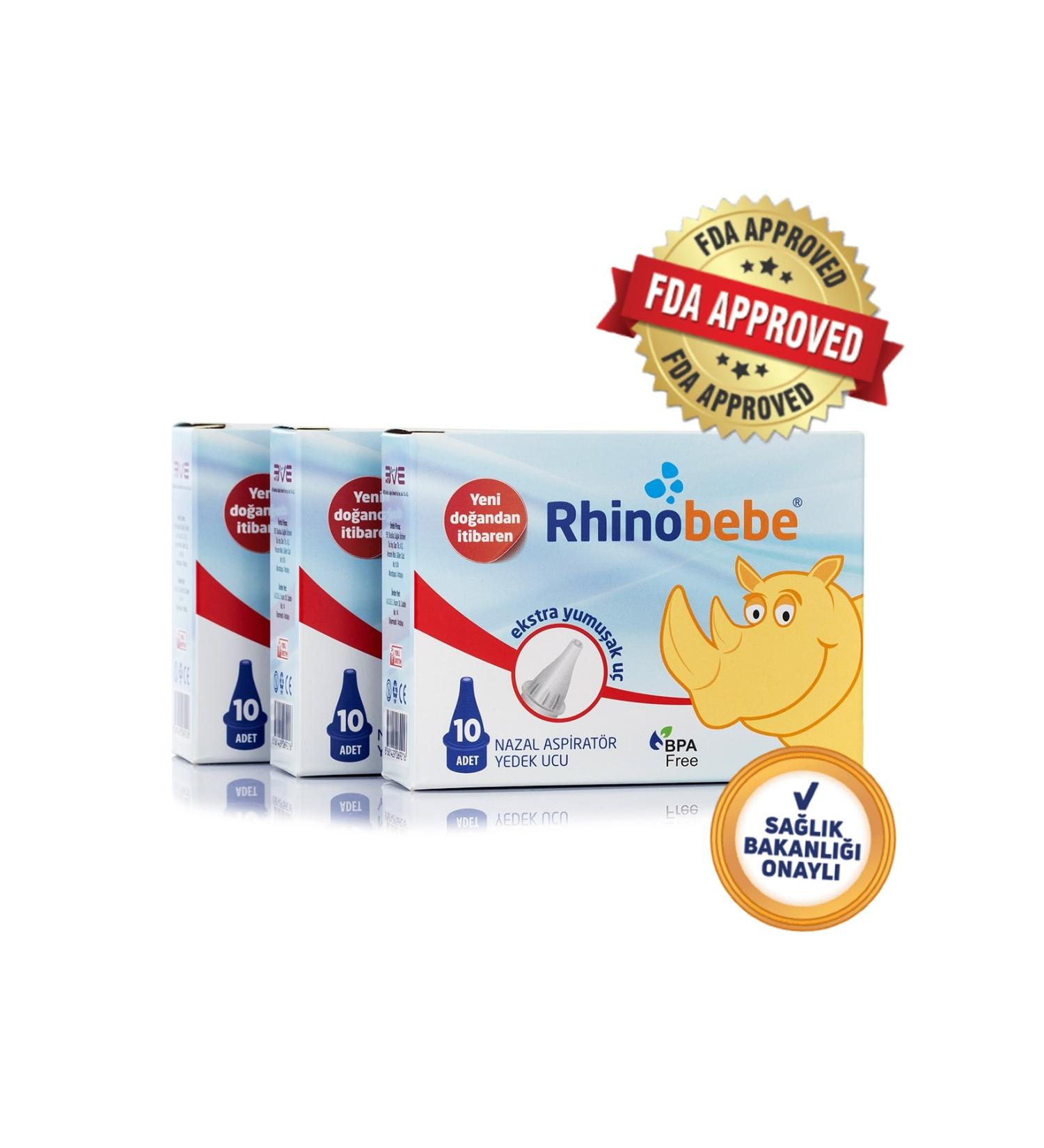 Rhinobebe Otribebe Compatible Spare Tip 3 Pack Skt: 07/2029 - Buy Online on GoSupps.com