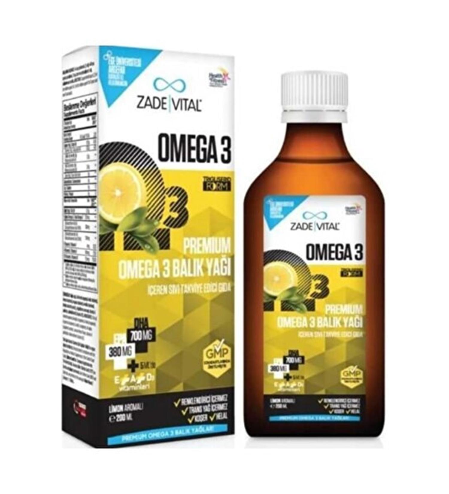 Zade Vital Miniza Omega-3 And Peanut Syrup 150 Ml