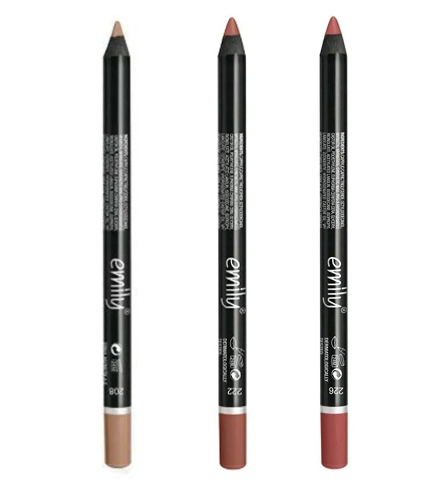 Golden Rose Emily Lip Pencil 3 'Pack No: 208-222-226