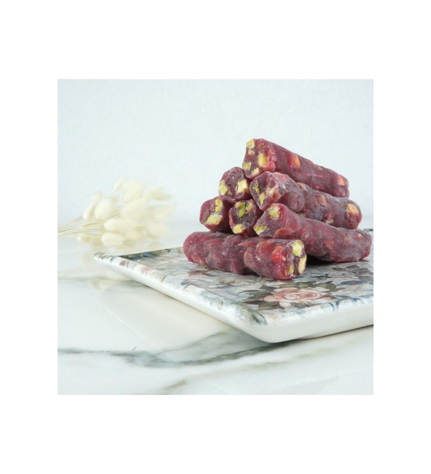 Online dried nuts Pistachio Pomegranate Wick Turkish Delight 1000 Gr