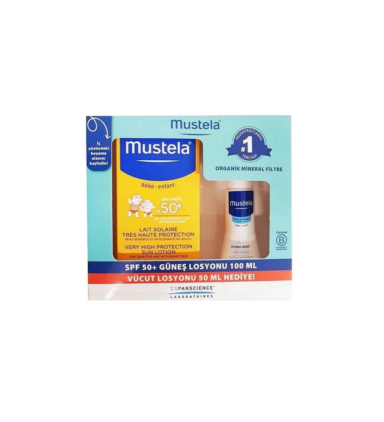 Mustela Sun Lotion Spf50 100 Ml + Hydra Baby 50 Ml