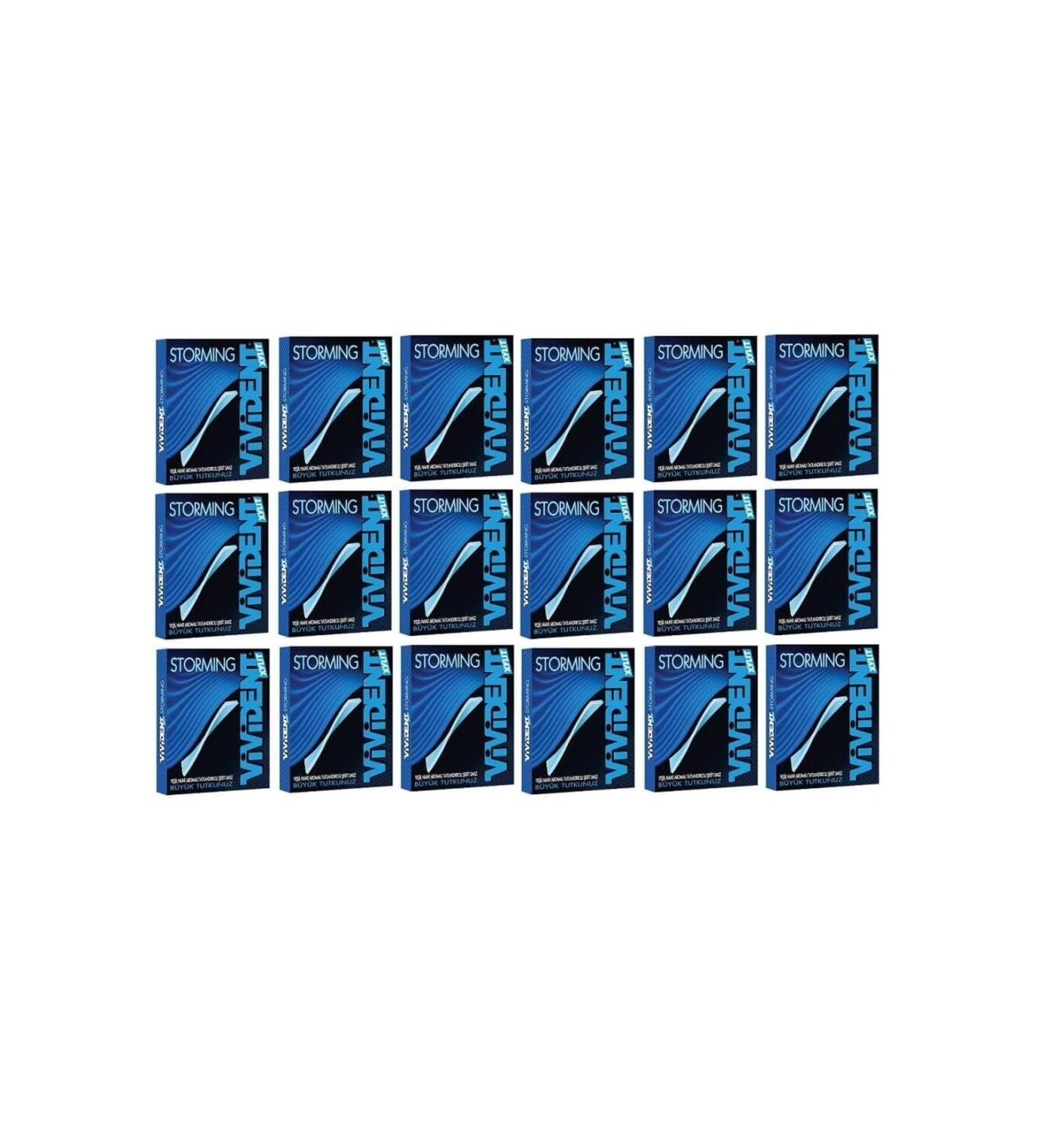 Vivident Storming Gum Green Mint 33 Gr X 18 Pieces