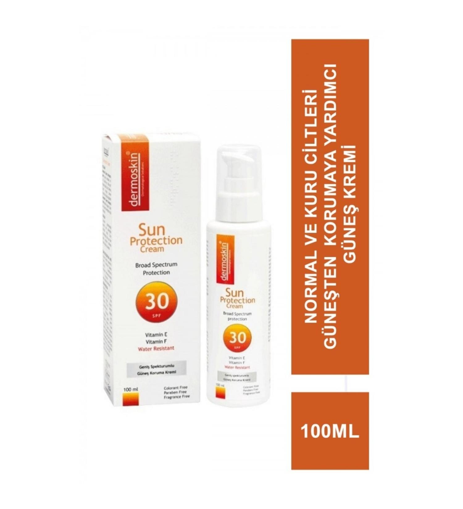 Dermoskin Spf 30 Sun Protection Sun Cream 100 Ml