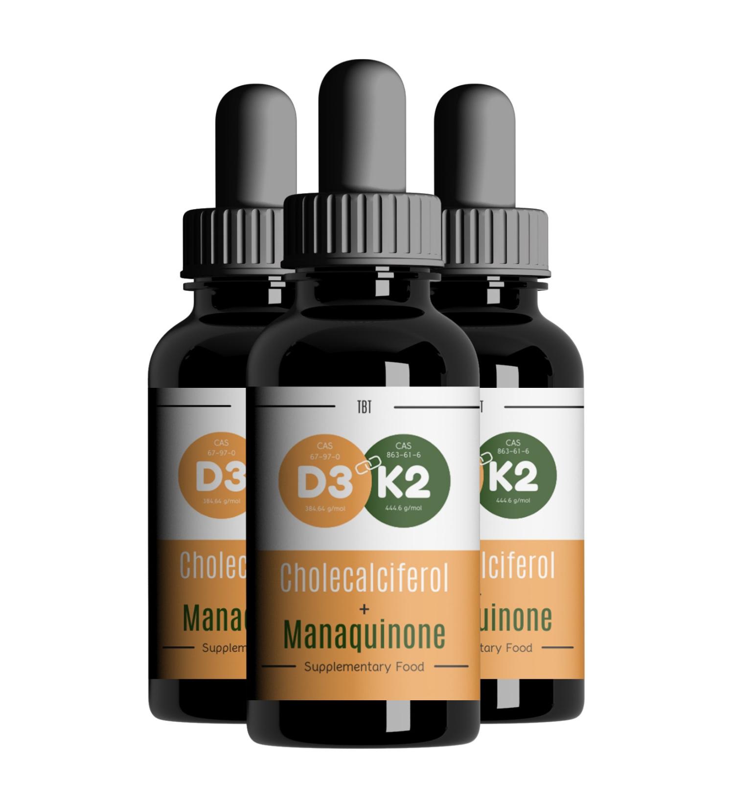 TBT Vitamin D3k2 Drop Containing Supplementary Food 3 Pieces | 20 Ml |