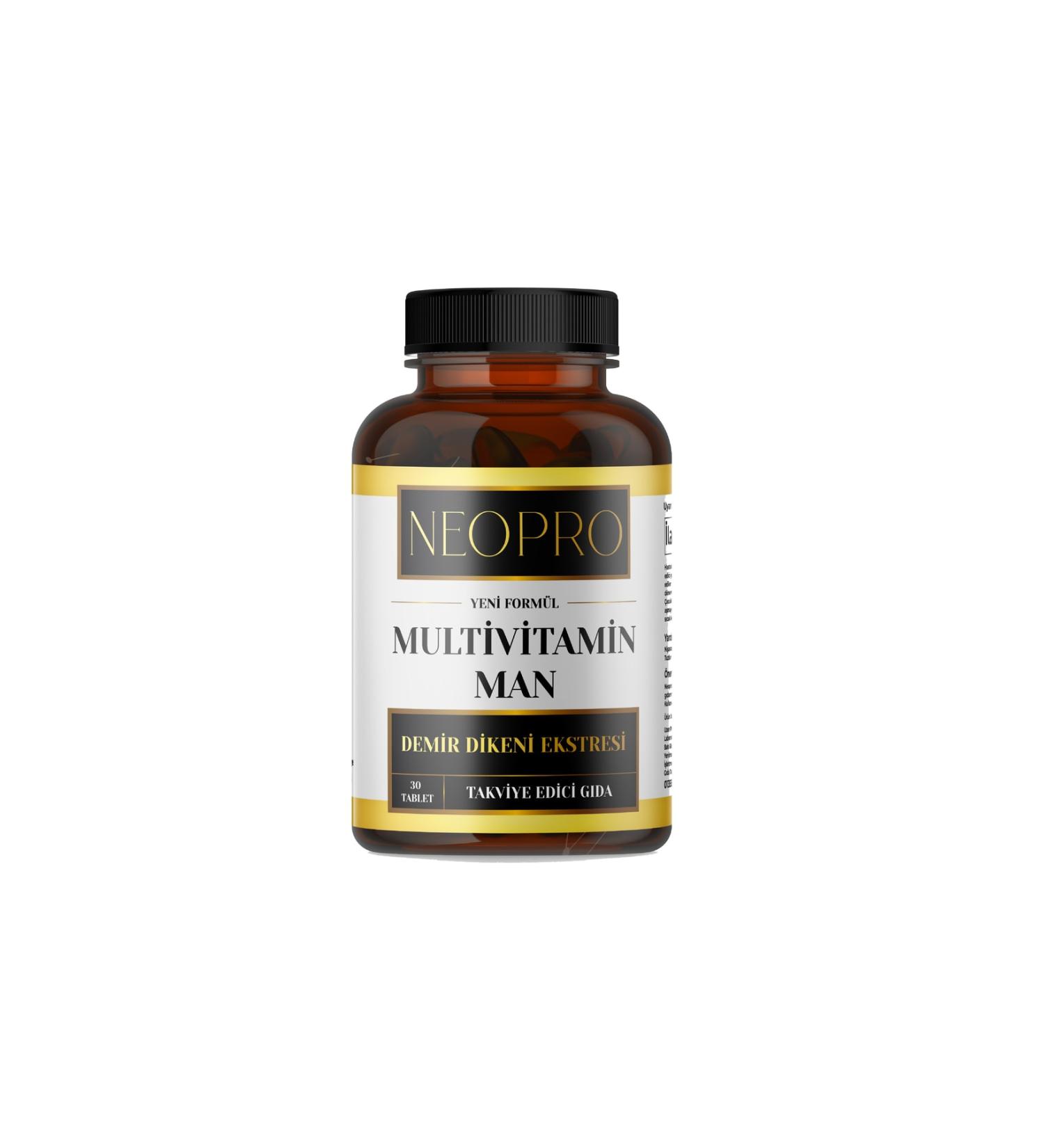 NEOPRO Collagen- Multivitamin Man 30 Tablets - Buy Online on GoSupps.com