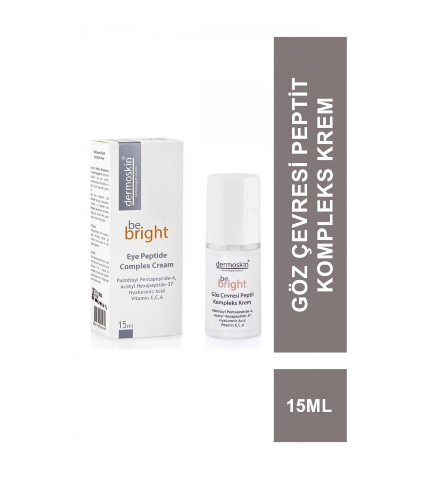 Dermoskin Be Bright Eye Contour Peptide Complex Cream 15 Ml
