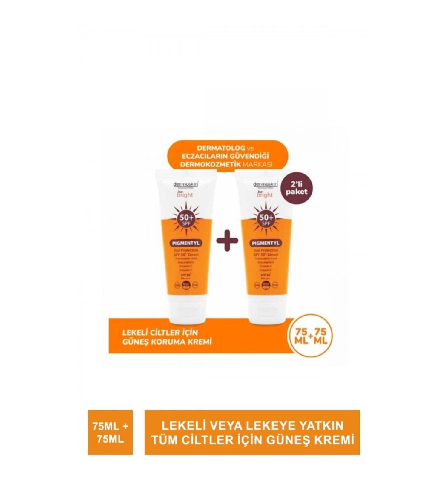 Dermoskin Be Bright Pigmentyl Sun Protection Spf 50+ Cream 2-pack