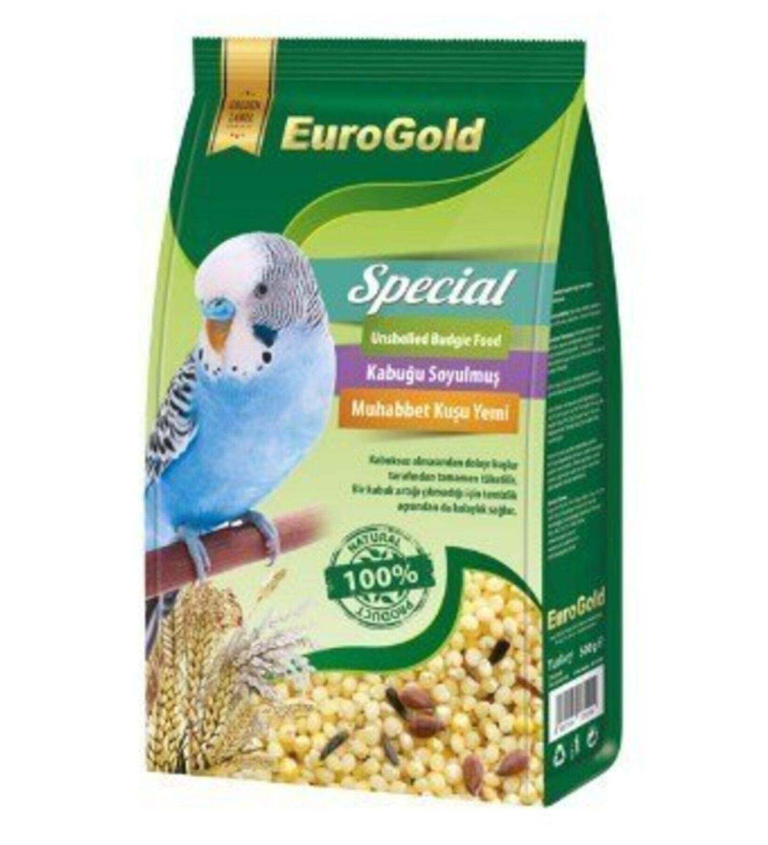 EuroGold Euro Gold Special Shellless Budgie Food 500 Gr (2 Pieces)
