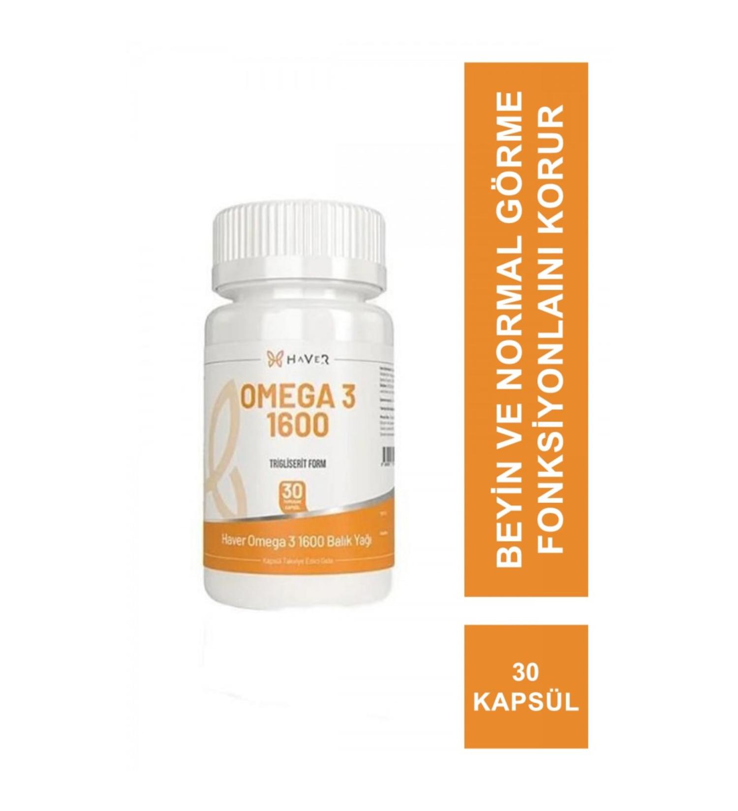 Haver Omega 3 1600 Fish Oil 30 Capsules