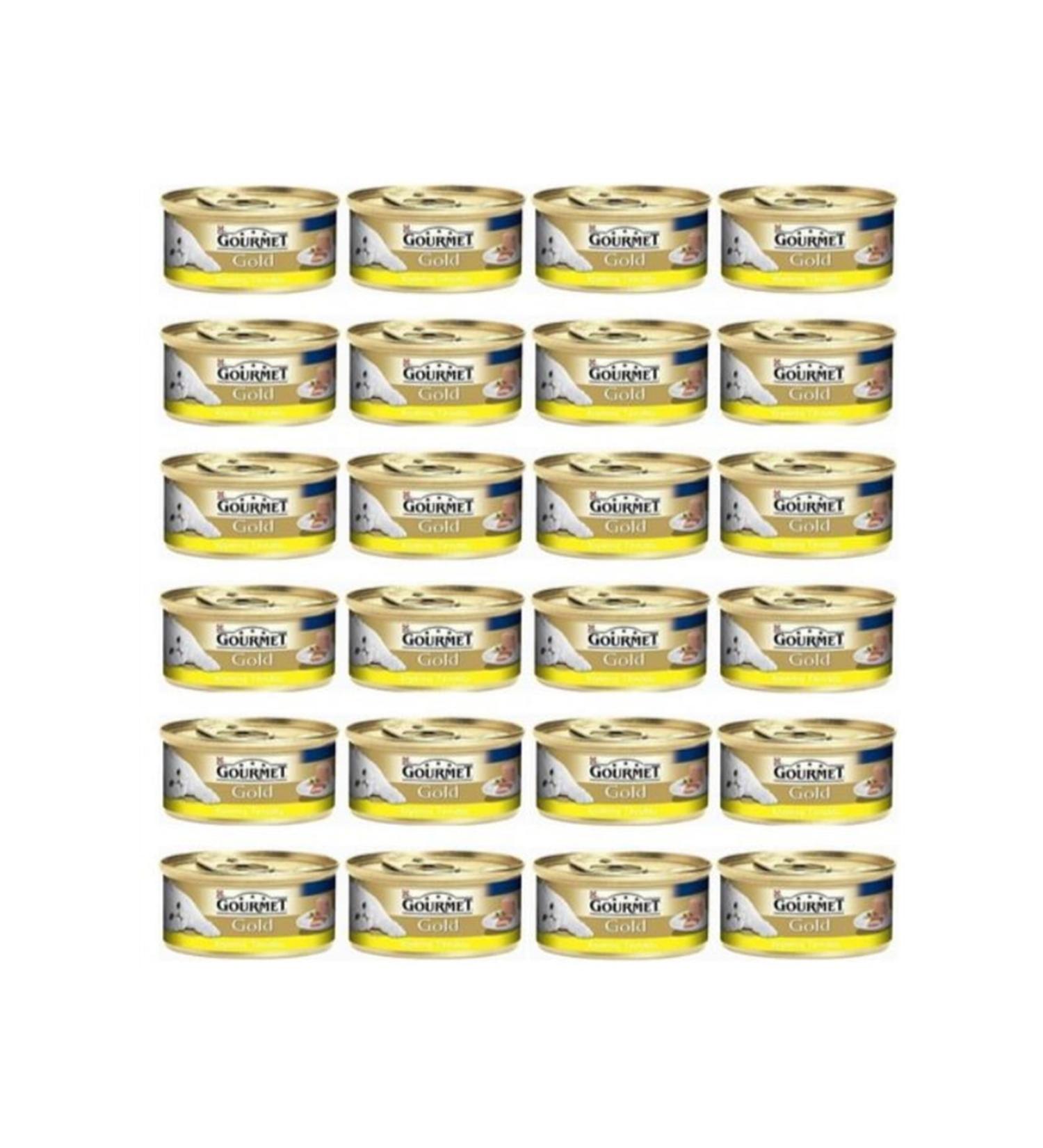 Purina Gourmet Gold Canned Adult Cat Food with Shredded Chicken 24 X 85 G