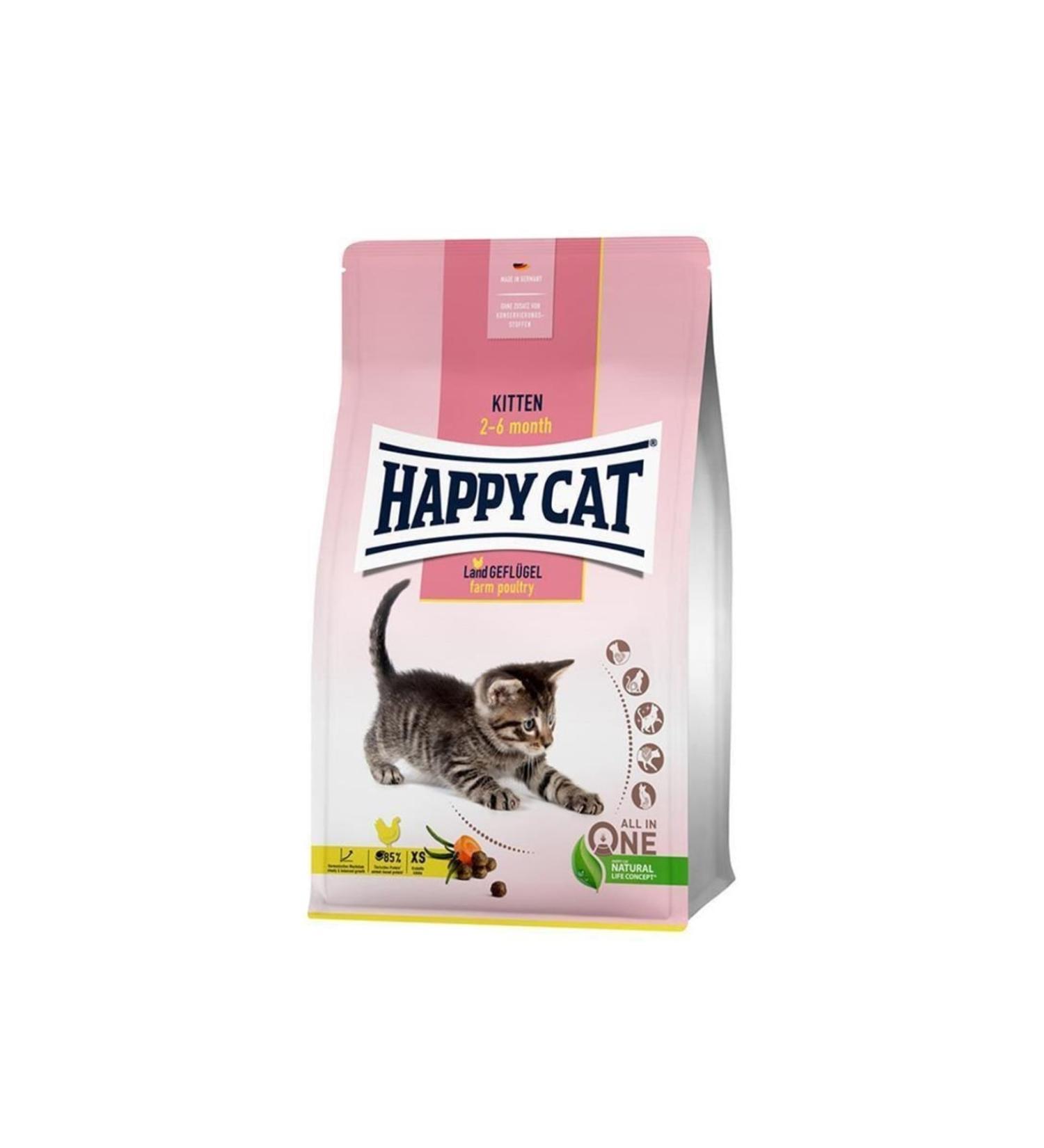 Happy Cat Kitten 2-6 Months Chicken Kitten Food 4 Kg