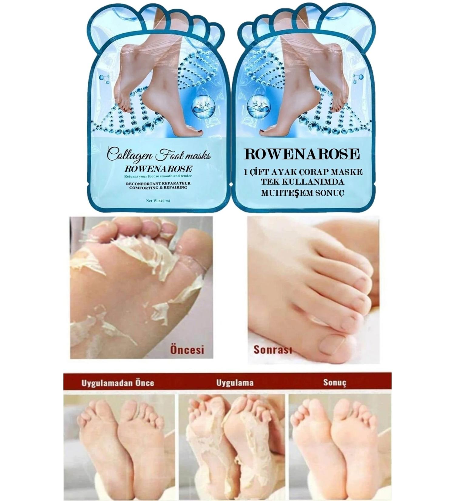 ROWENAROSE Sock Foot Mask Foot Peeling Pack - Sock Type Foot Peeling Mask - Buy Online on GoSupps.com