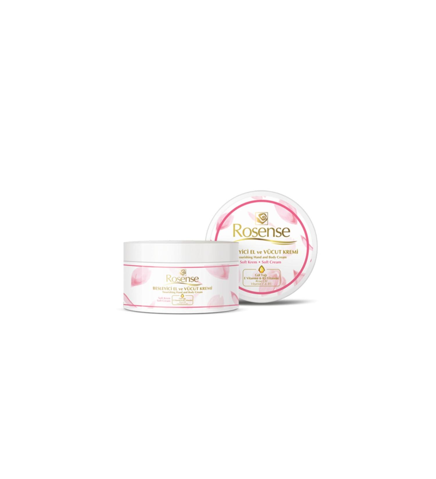 Rosense Nourishing Hand and Body Rose Cream - 250 ml