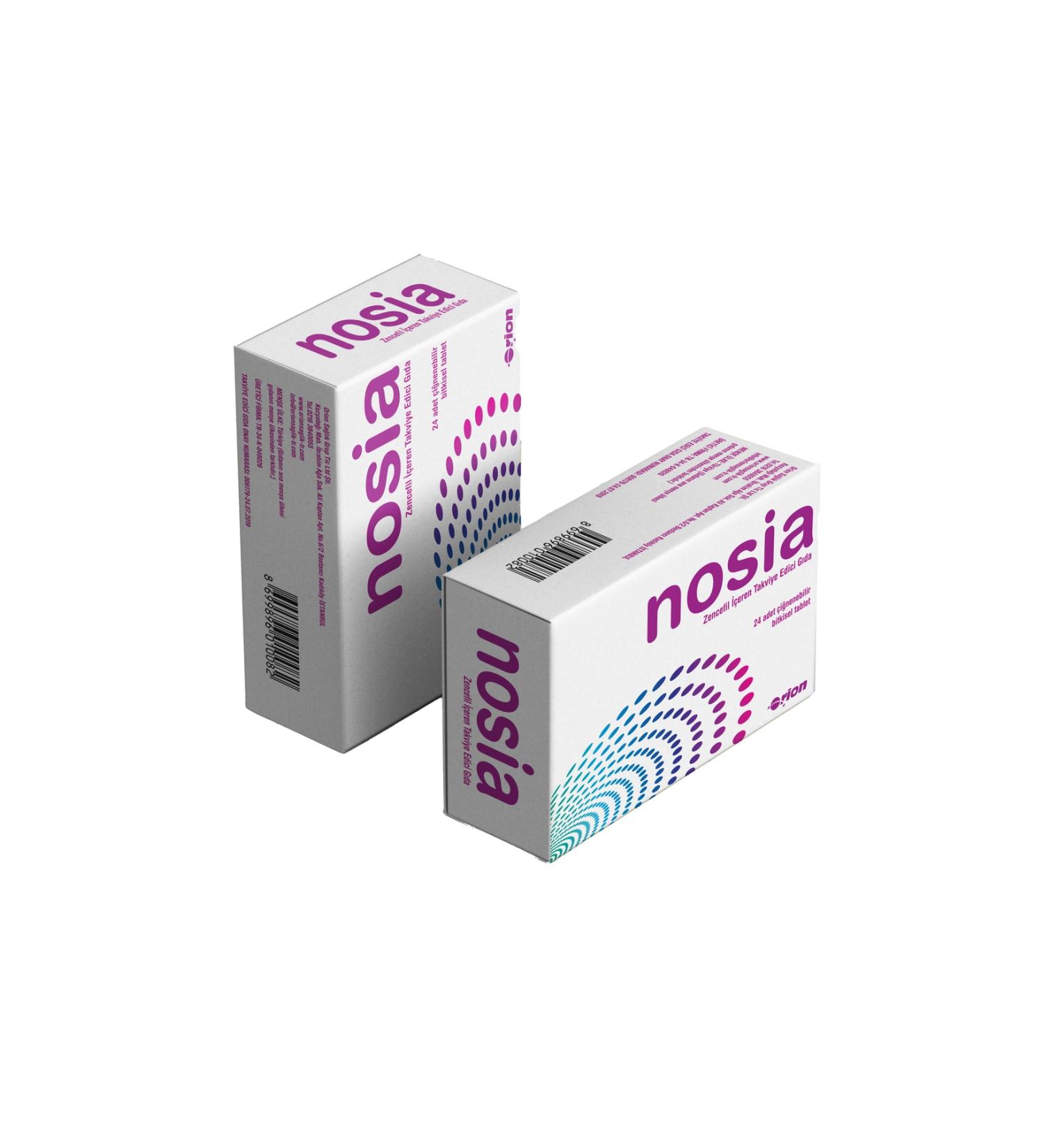 Orion Health Nosia 24 Chewable Tablets - Ginger Content
