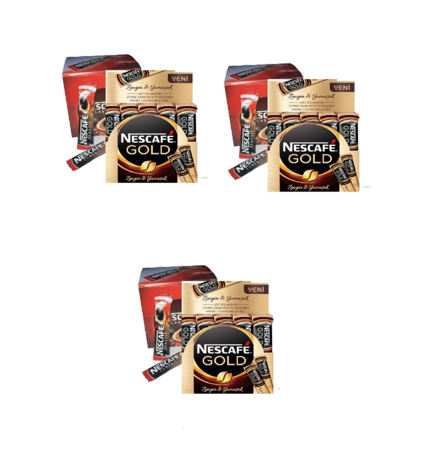 Nescafe Classic 2 Gr 24' Pack. 48 Gr. X 3 Pieces Gold 48 Gr 24' Pack X 3 Pieces