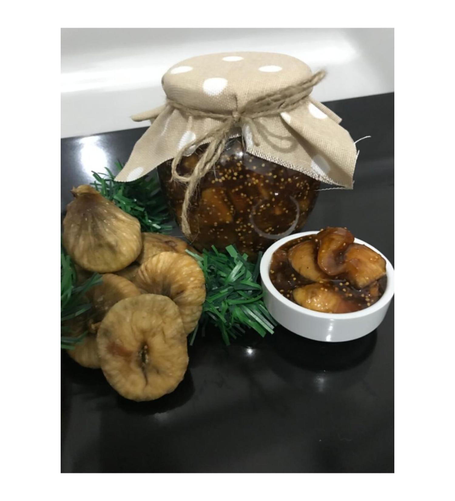 UDF ORGANIC AND LOCAL Homemade Dried Fig Jam 450gr