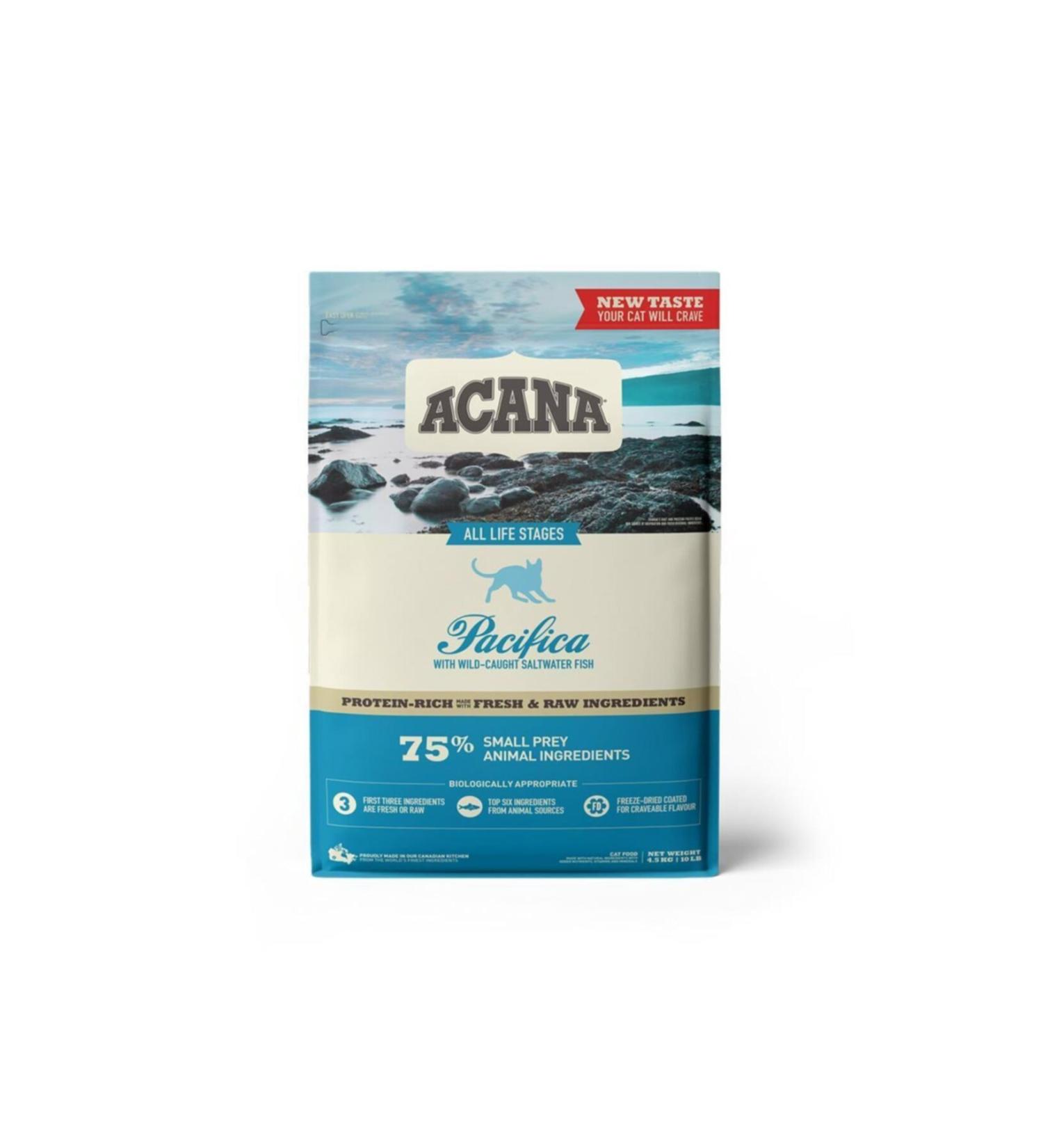 Acana Pacifica Fish Grain-Free Dry Cat Food 4.5 Kg