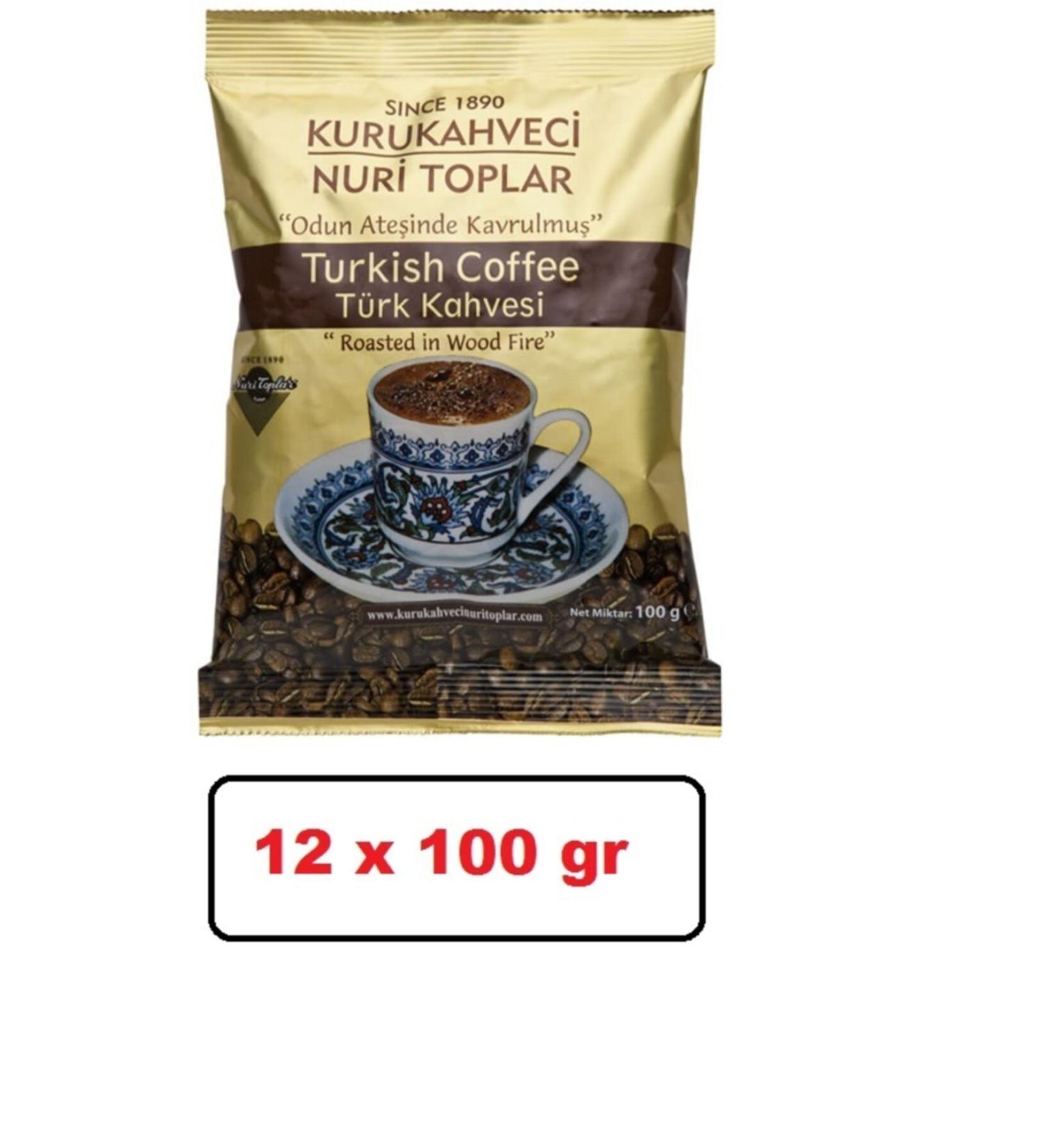 Emin n Kahvecisi Nuri Toplar Turkish Coffee Foil 12x100gr