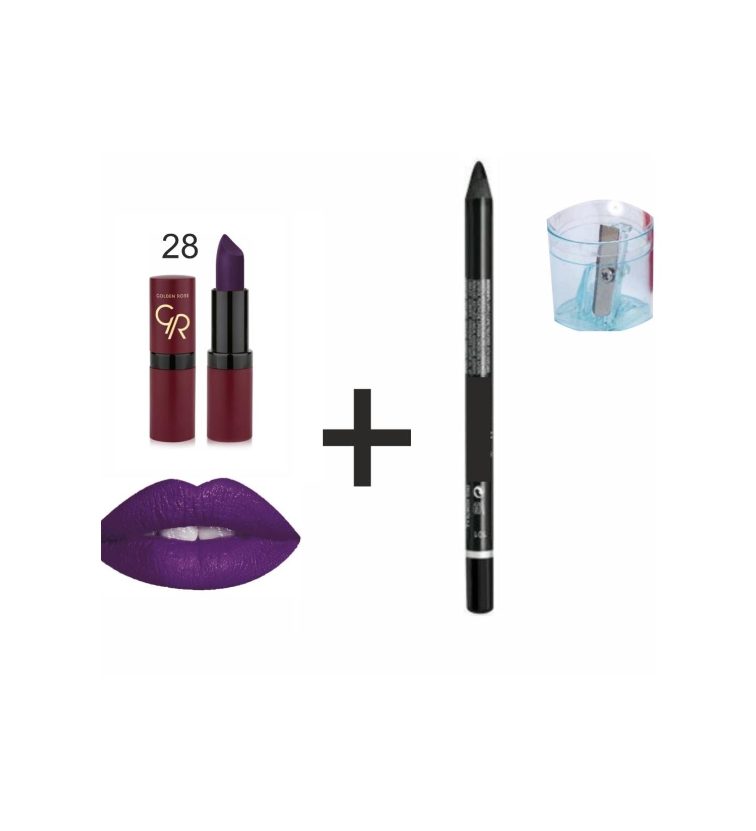 Golden Rose Matte Lipstick - Velvet Matte Lipstick No:28