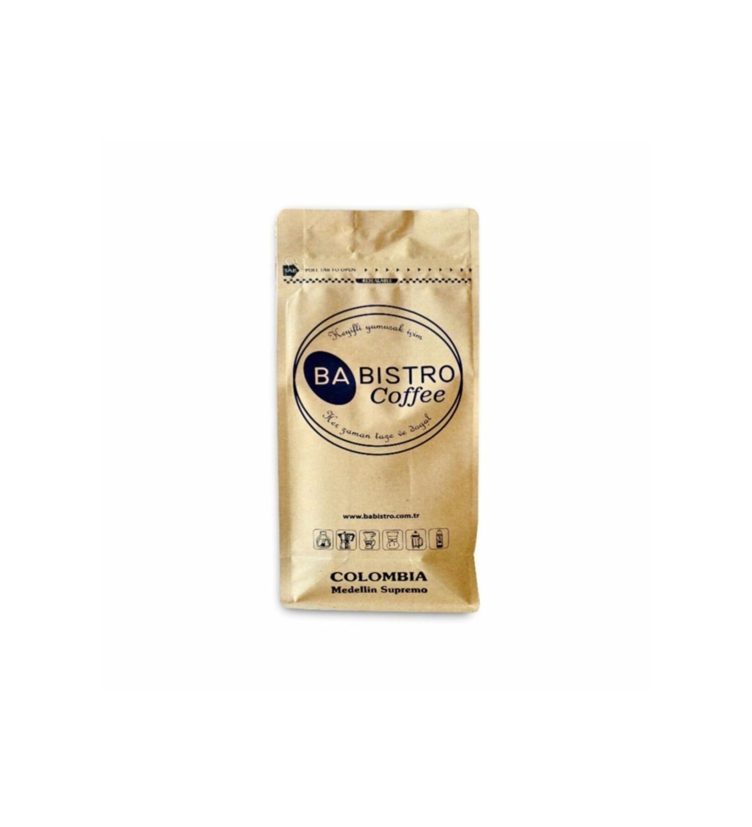 BABISTRO CAFE Babistro Coffee(Colombia Medellin Supremo (coffee Arabica) Ground Filter Coffee 250 Grams)