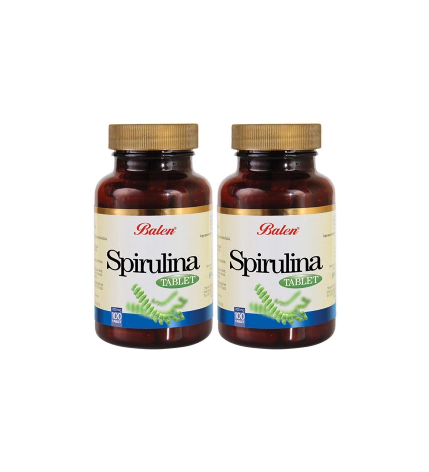 Balen Spirulina 100 Tablets X 2 Pieces
