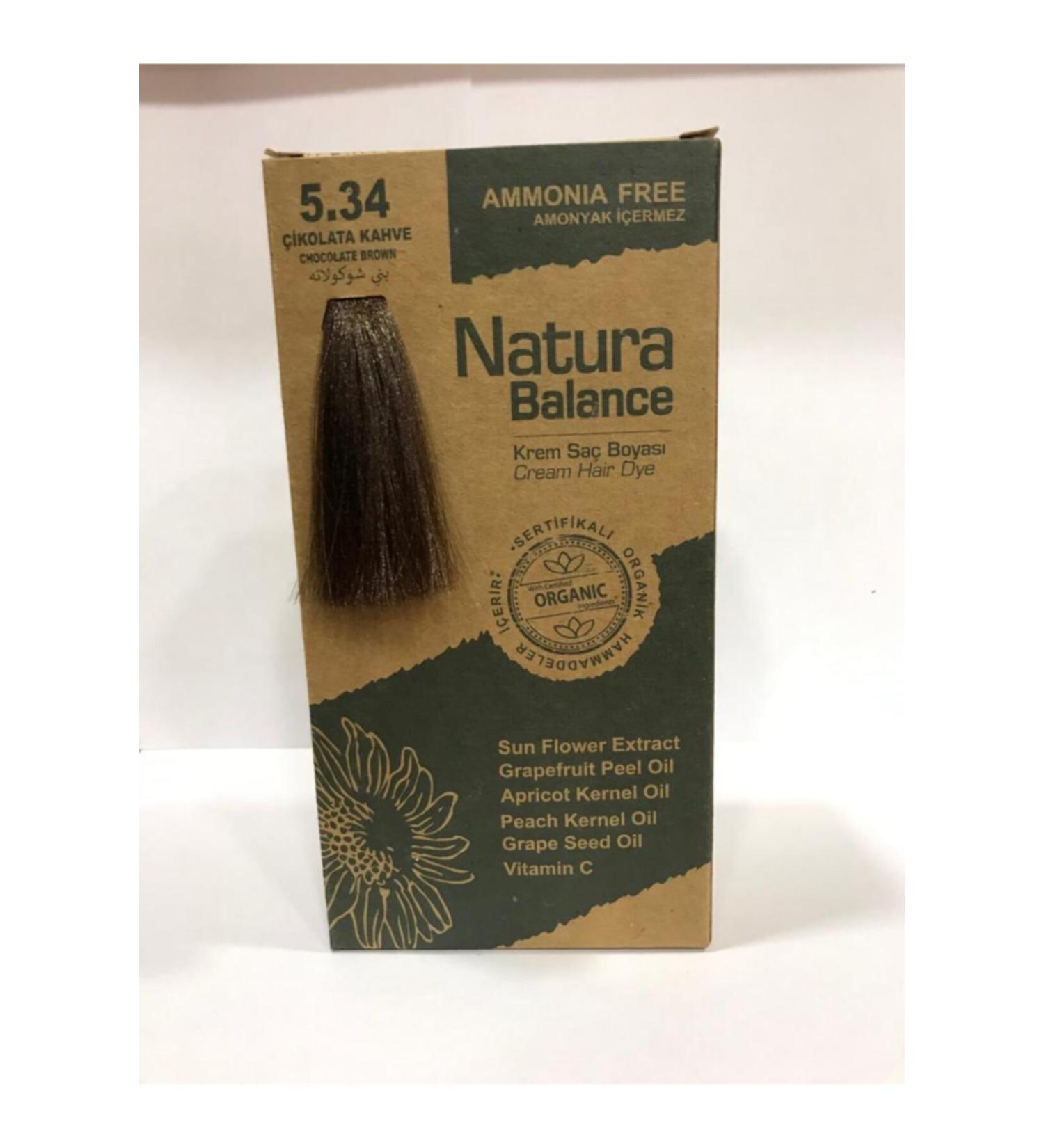 NATURABALANCE Cream Hair Dye 5.34(Chocolate Brown)
