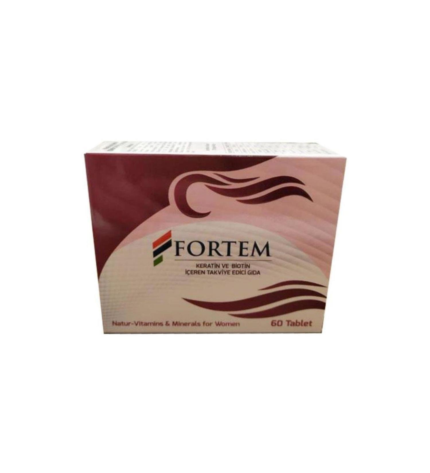 Fortem Women Hair Loss Keratin Biotin Tablet 750mg X 60pcs