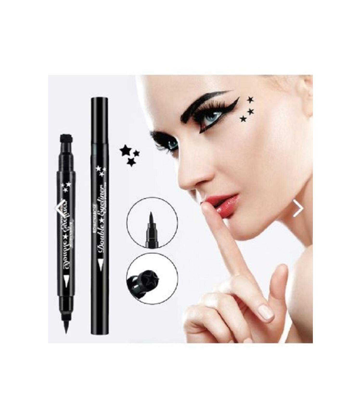 Deep Passion Black Patterned Double Ended Star Eyeliner - Buy Online on GoSupps.com