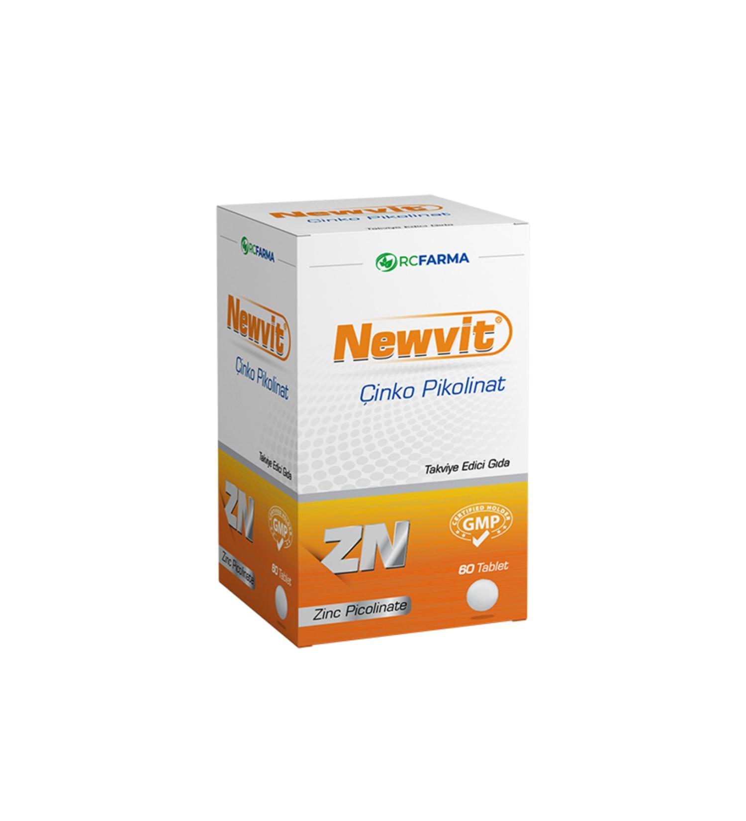 Newvit Zinc Picolinate 60 Tablets