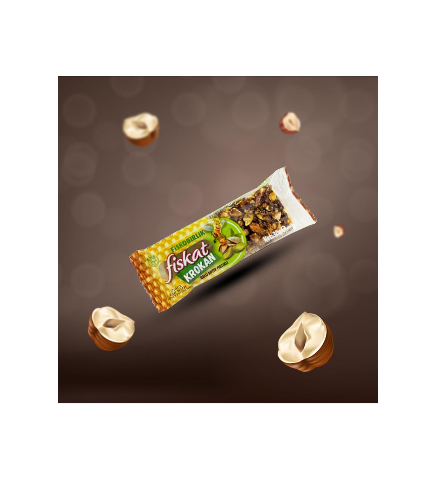 Fiskobirlik Fiskat Pistachio Croquant 30 Gr X 12