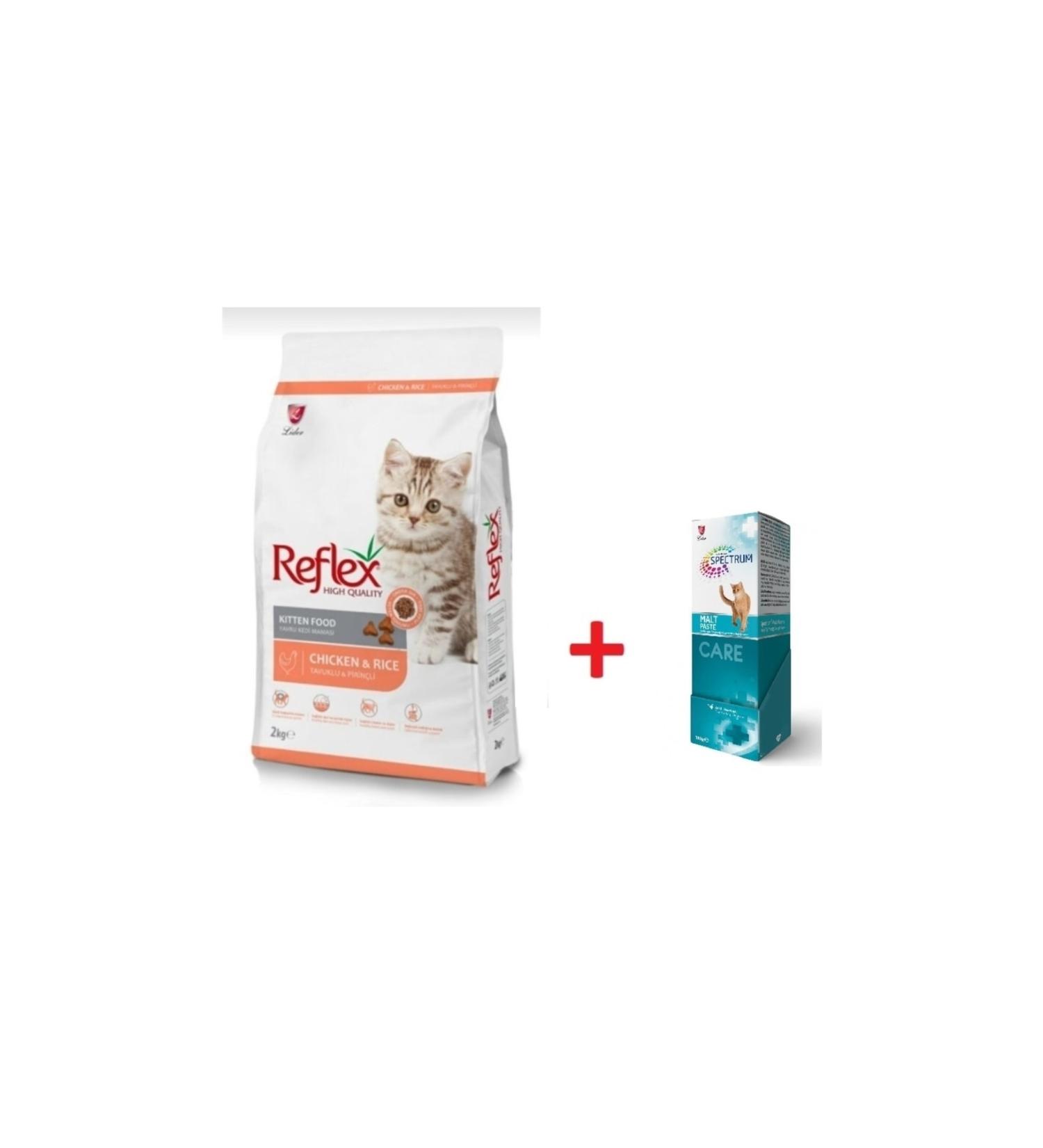 Reflex Chicken Kitten Cat Food 2 Kg Spectrum Malt Cake