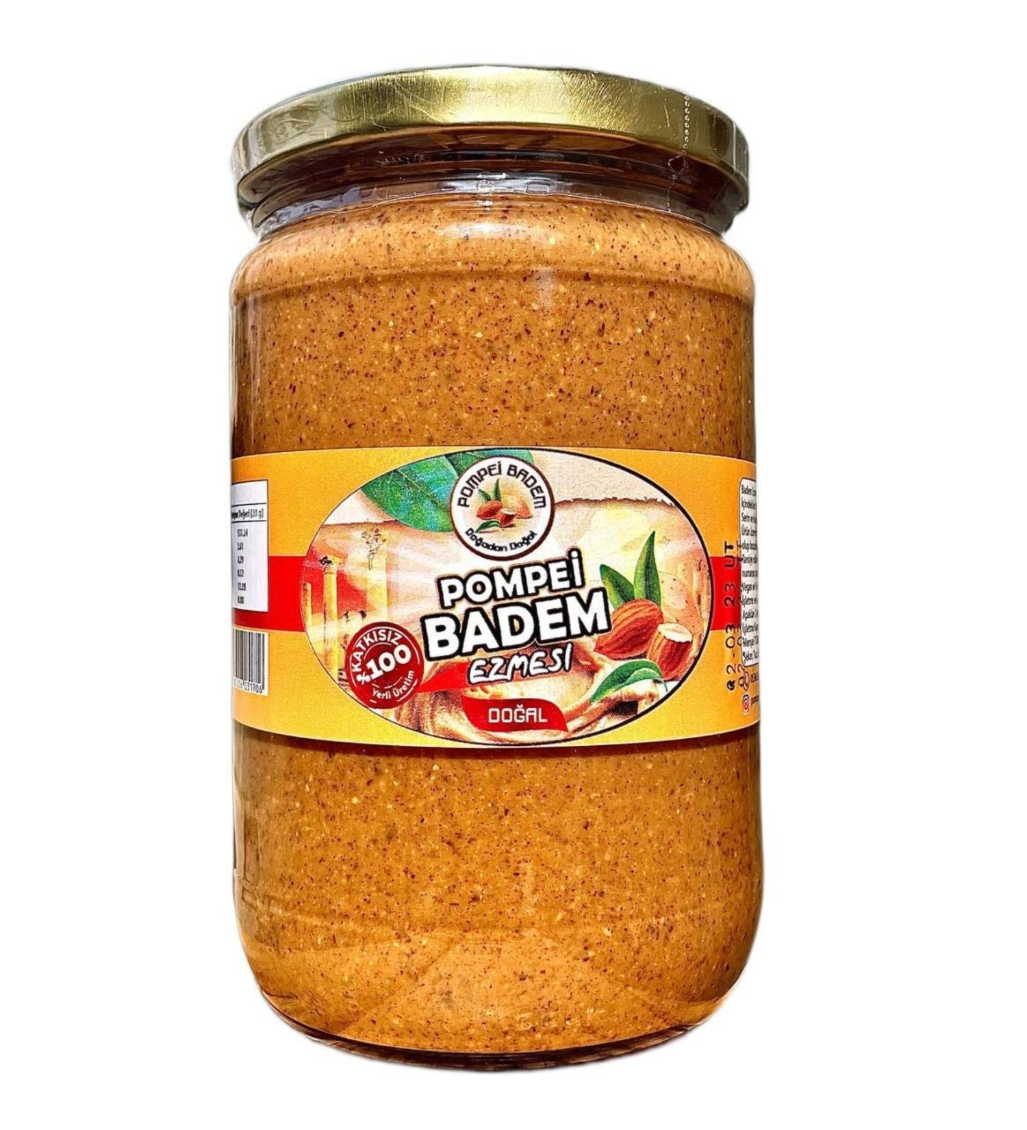 POMPEI ALMOND 600 gr Almond Paste 0 Additive-Free Organic Natural Gluten-Free Local Plain Sugar-Free Athlete Nutrition