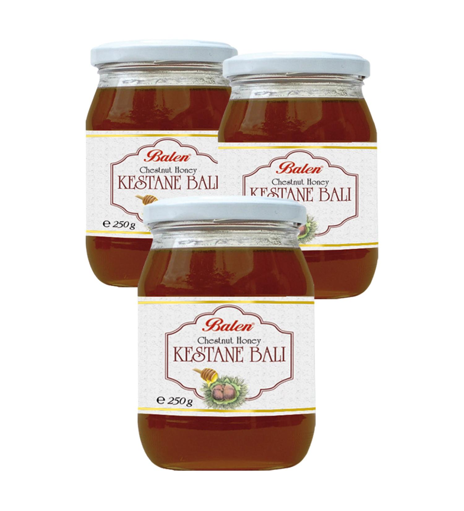 Balen 3 Pieces Chestnut Honey 250 Gr X 3 Chesnut Honey