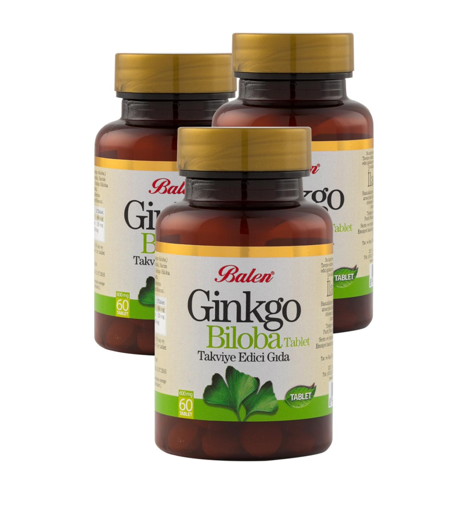 Balen Ginkgo Biloba Tablet 60 X 600 mg 3 Boxes