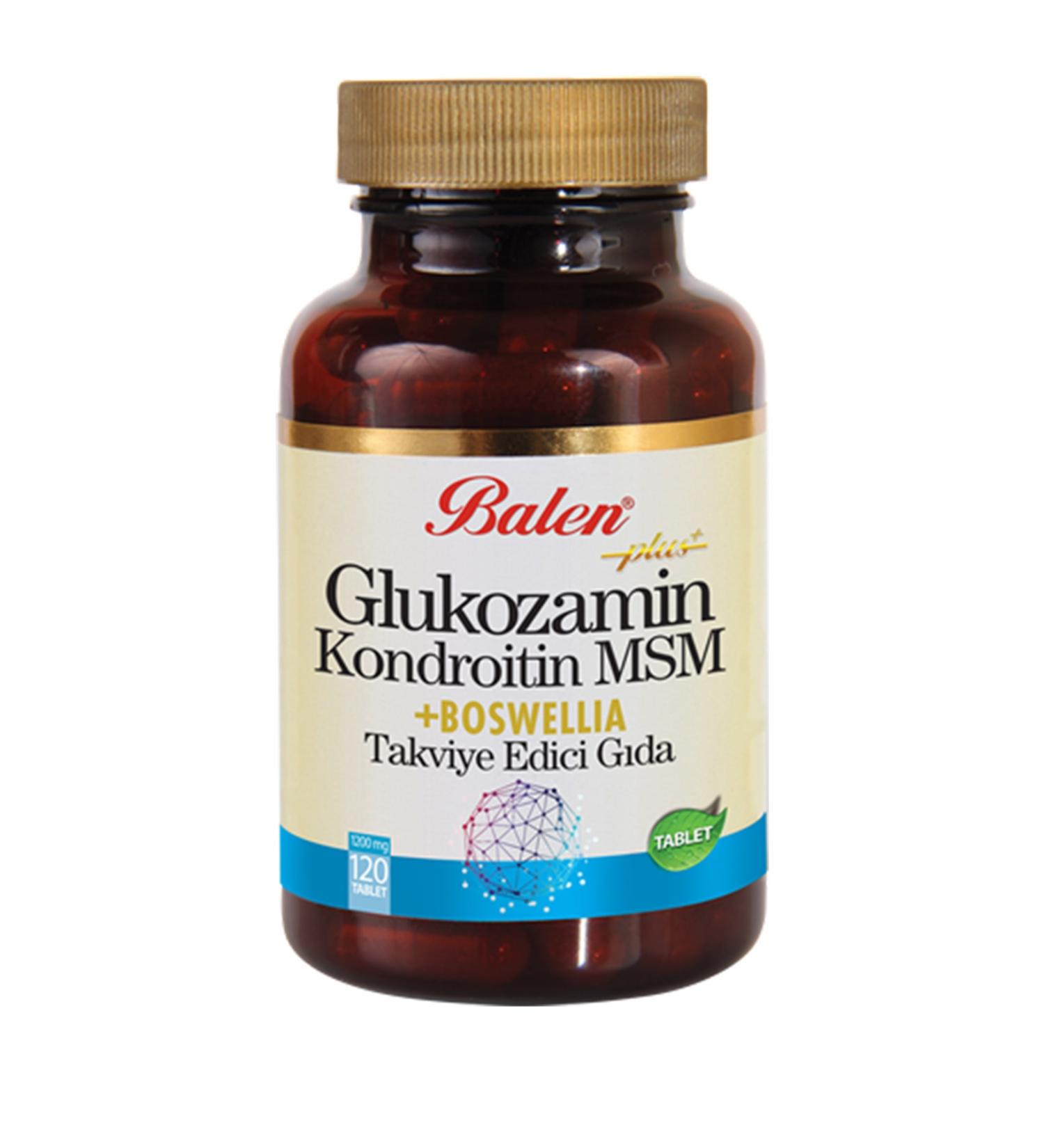 Balen Glucosamine & Chondroitin & Msm & Boswellia (AKG NL K) Tablet Supplementary Food 120 Tablets Glucosamine