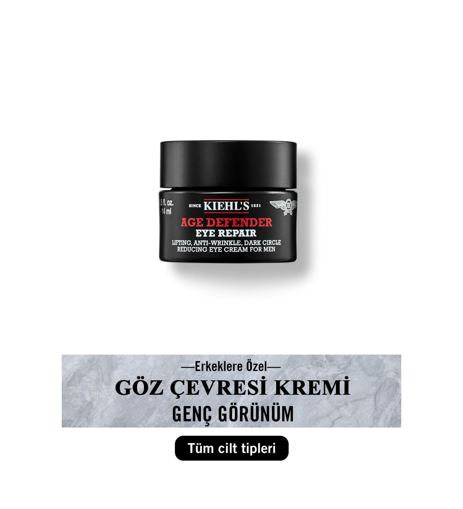 Kiehl's Age Defender Men's Anti-Aging Eye Care 14 ml - Buy Online on GoSupps.com