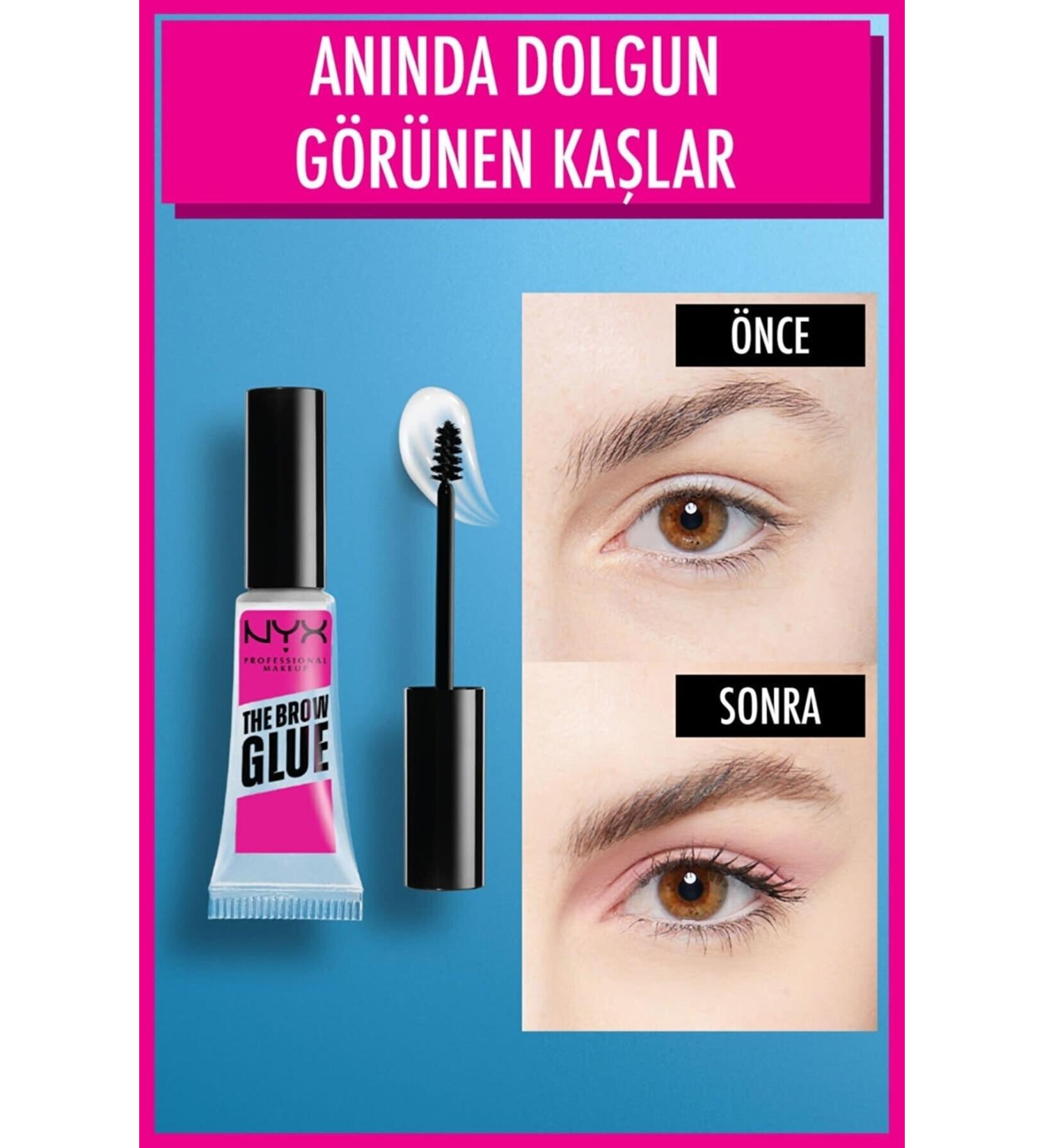 NYX Professional Brow Glue Eyebrow Fixing Mascara Transparent - Buy Online on GoSupps.com