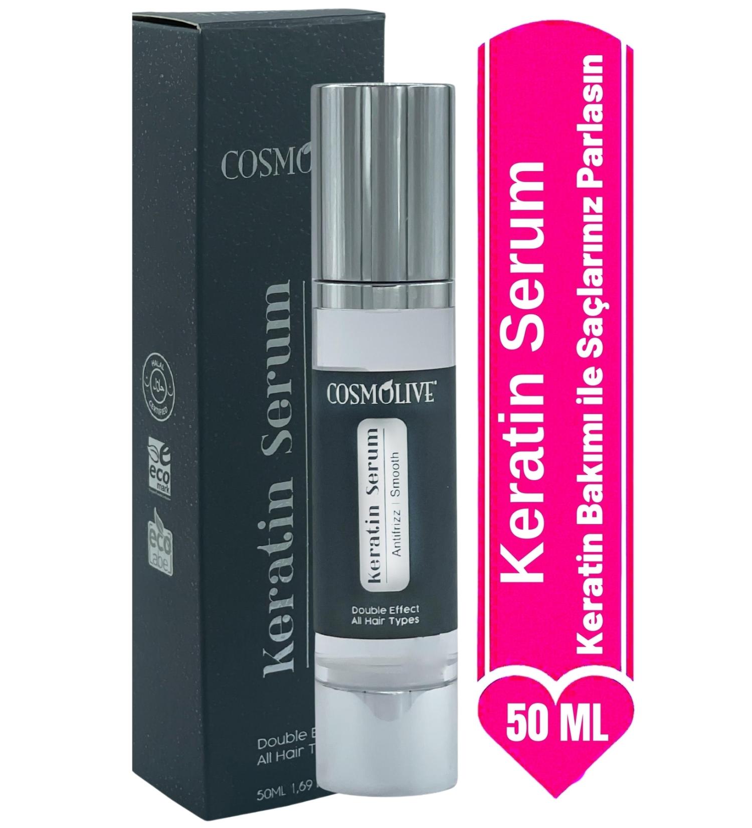 Cosmolive Hair Care Oil Keratin Serum Repairing Revitalizing Fast Hair Growth Skin Softener 50 ml - Buy Online on GoSupps.com
