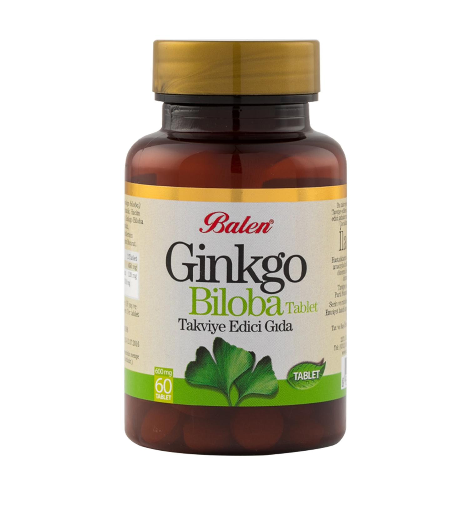 Balen Ginkgo Biloba Tablet 60 X 600 Mg Ginkgo Ginko Biloba Tablet