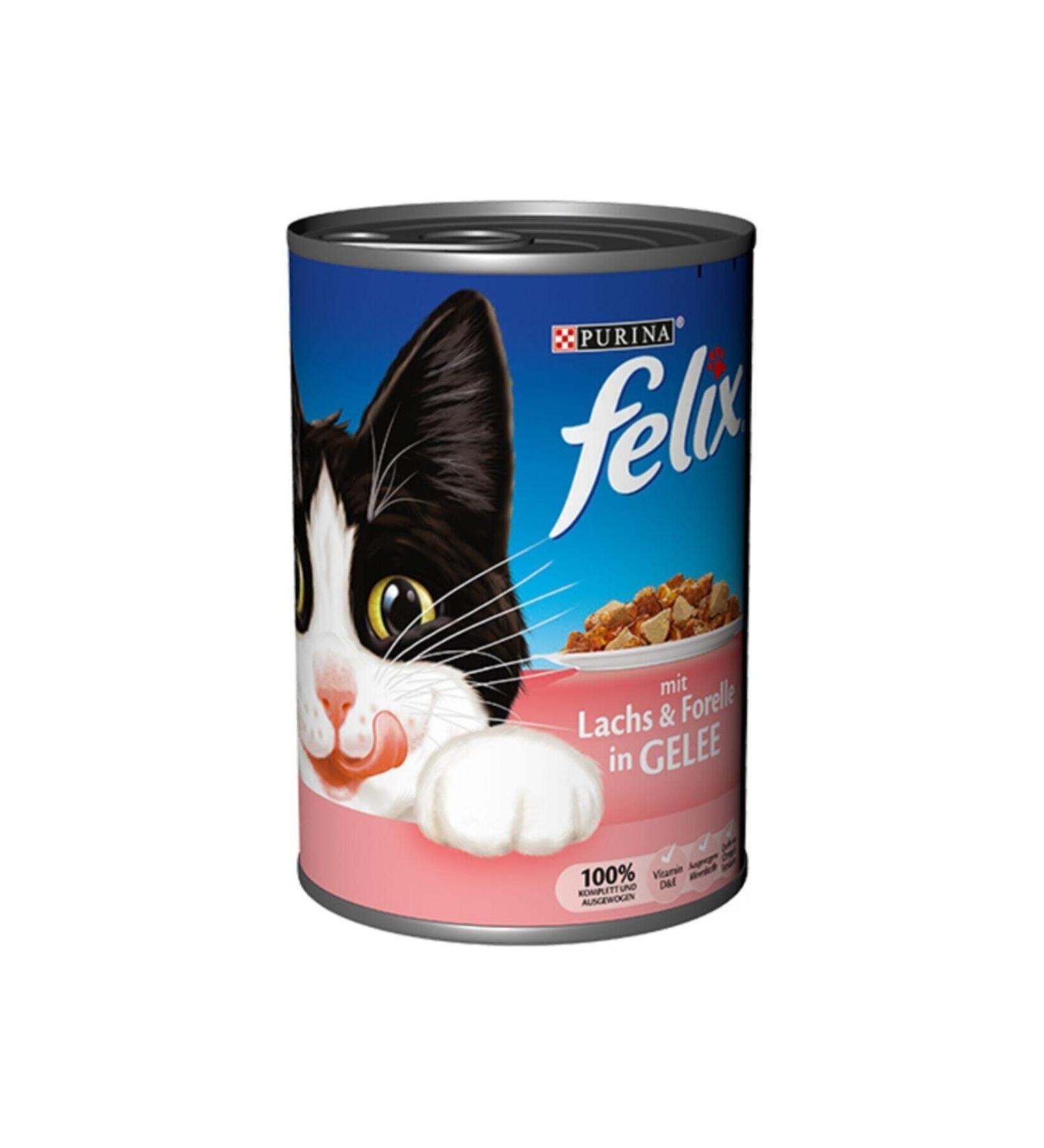 FELIX Felix Salmon Adult Cat Canned Food 6x400 gr