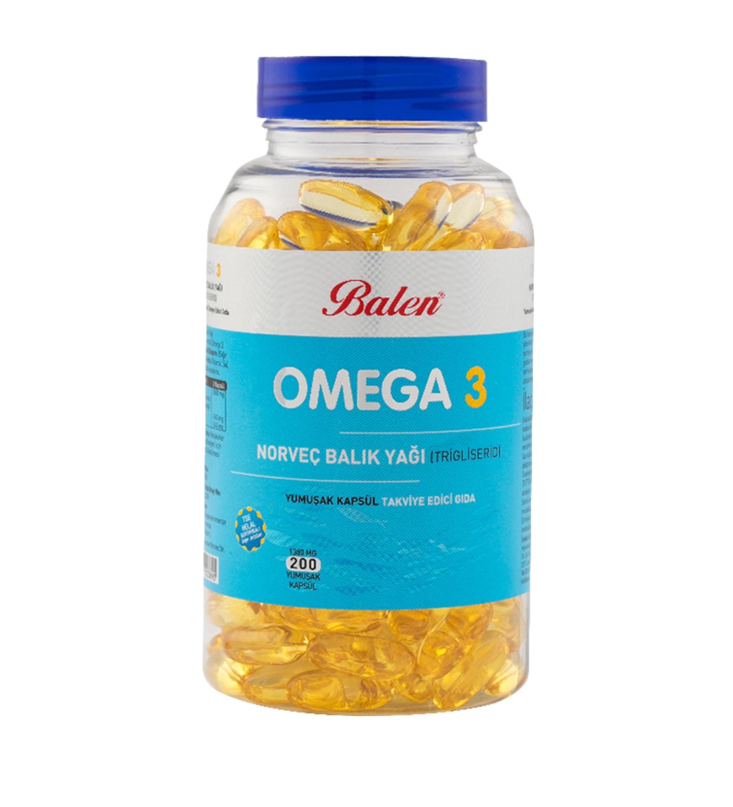 Balen Omega 3 Norwegian Fish Oil 1380 Mg 200 Capsules Fish Oil Capsules