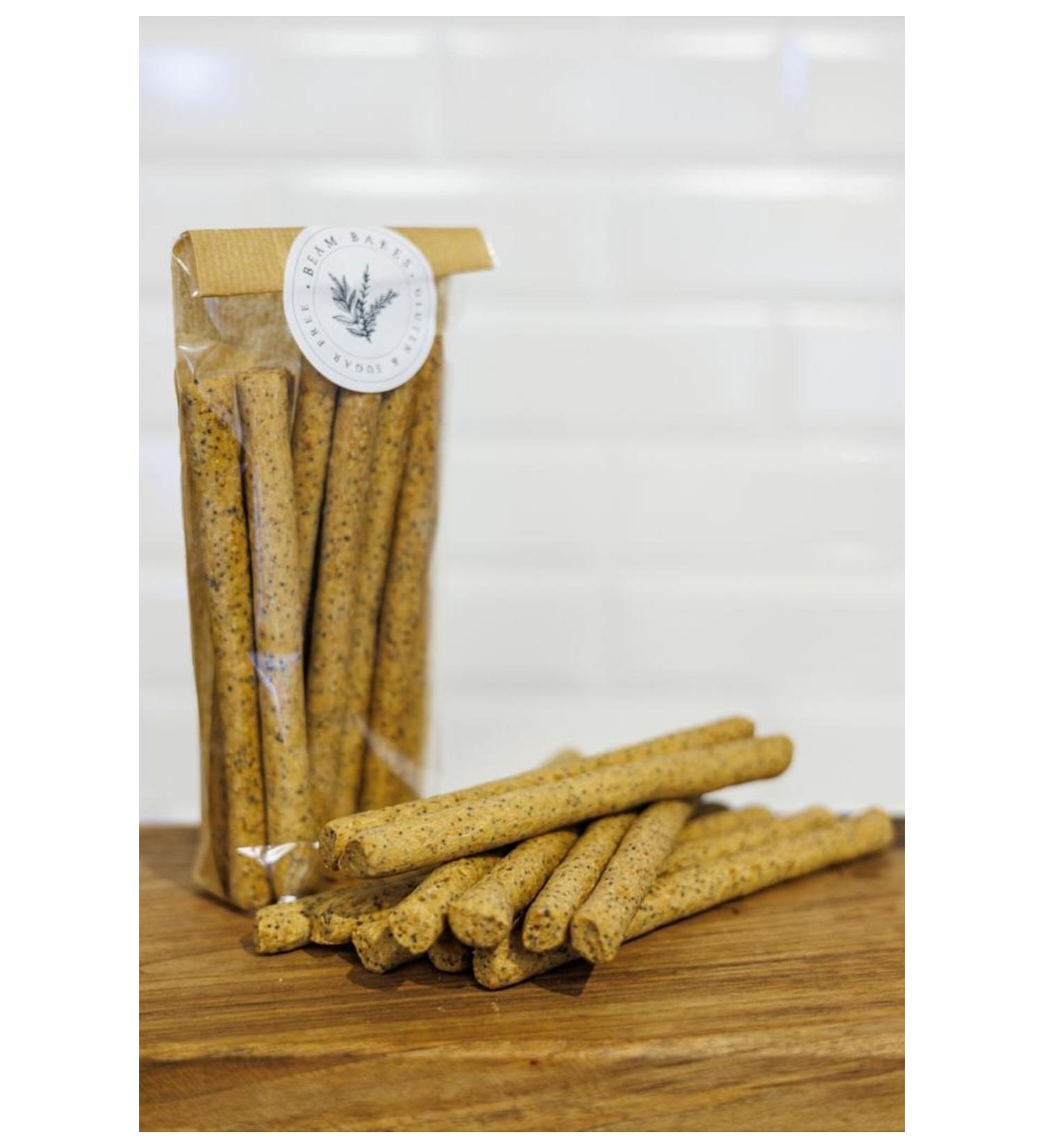 Beam Bakes Gluten-Free Chickpea Flour & Poppy Seed Grissini