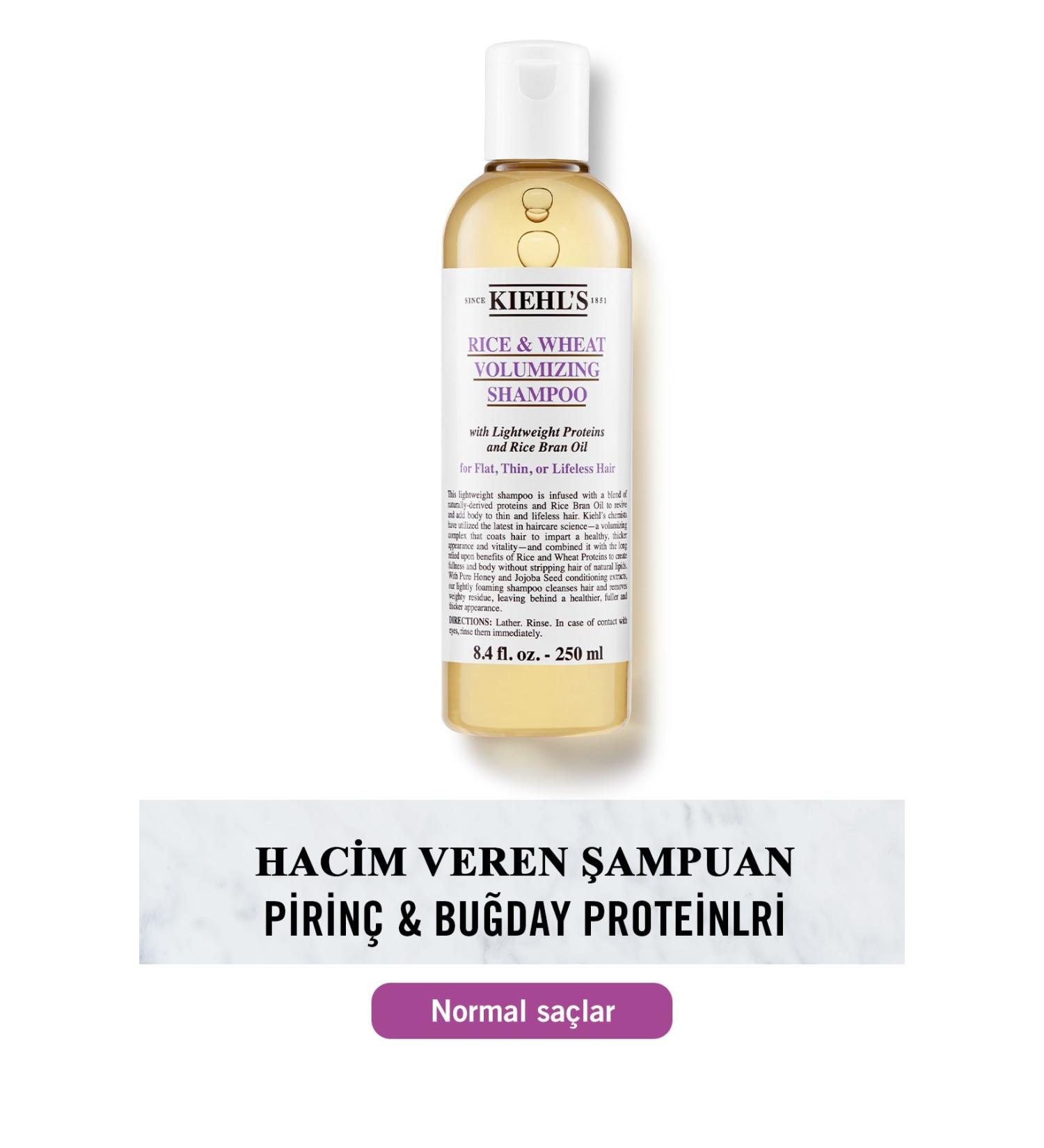 Kiehl's Rice & Wheat Volumizing Shampoo for Fine Hair 250 ml