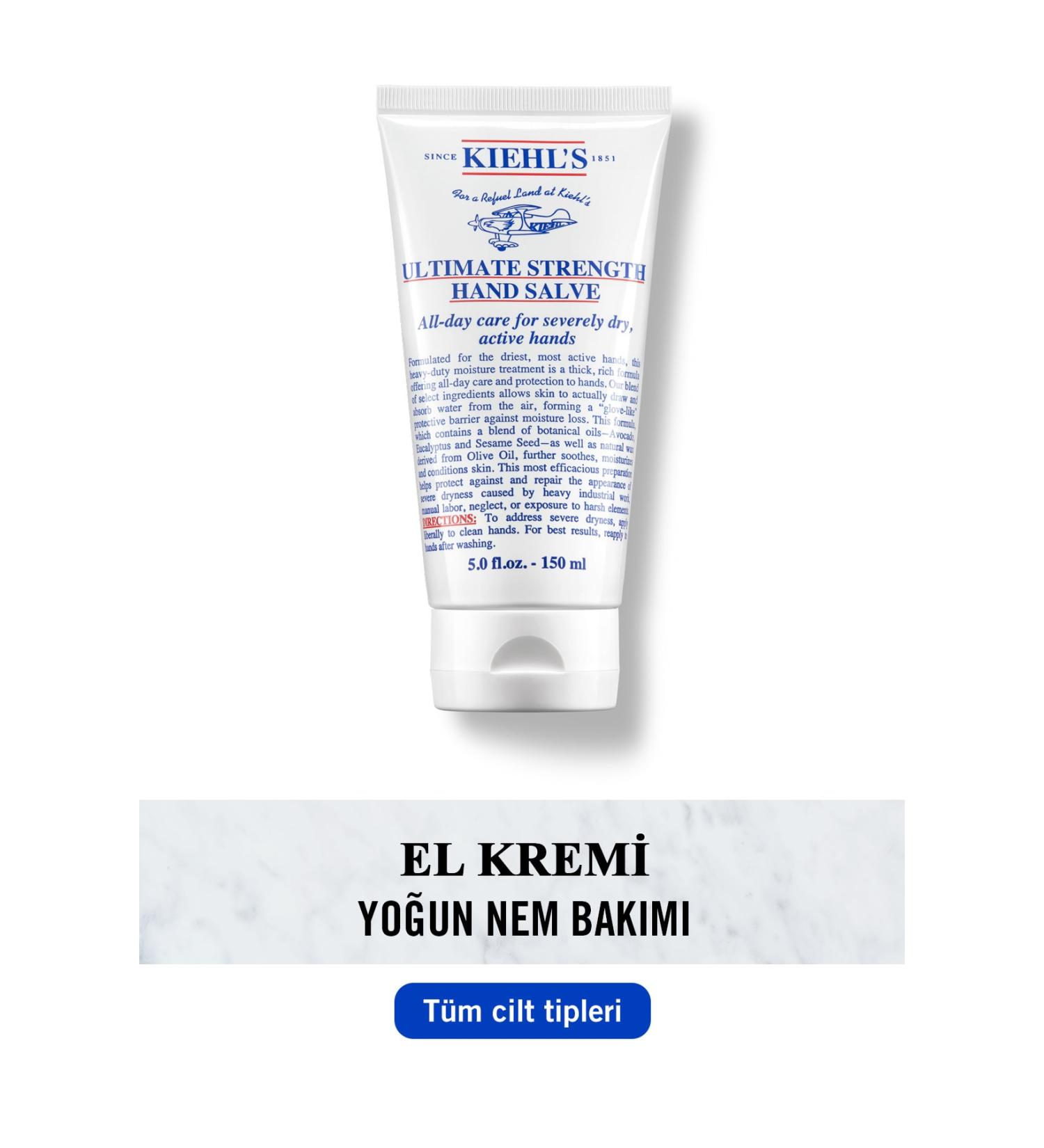 Kiehl's Ultimate Strength Repairing Hand Cream with Avocado Oil 150 ml - Buy Online on GoSupps.com
