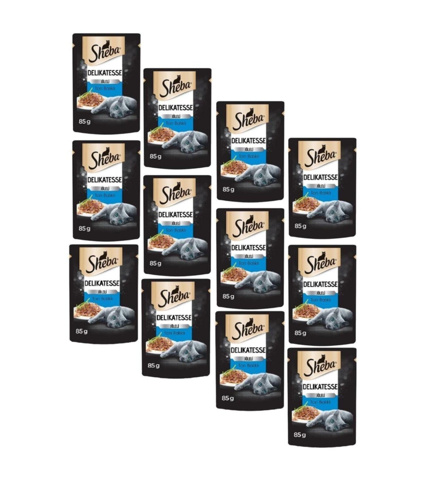 SHEBA Pouch Tuna Adult Cat Canned Food 85 Gr (12 Pieces)