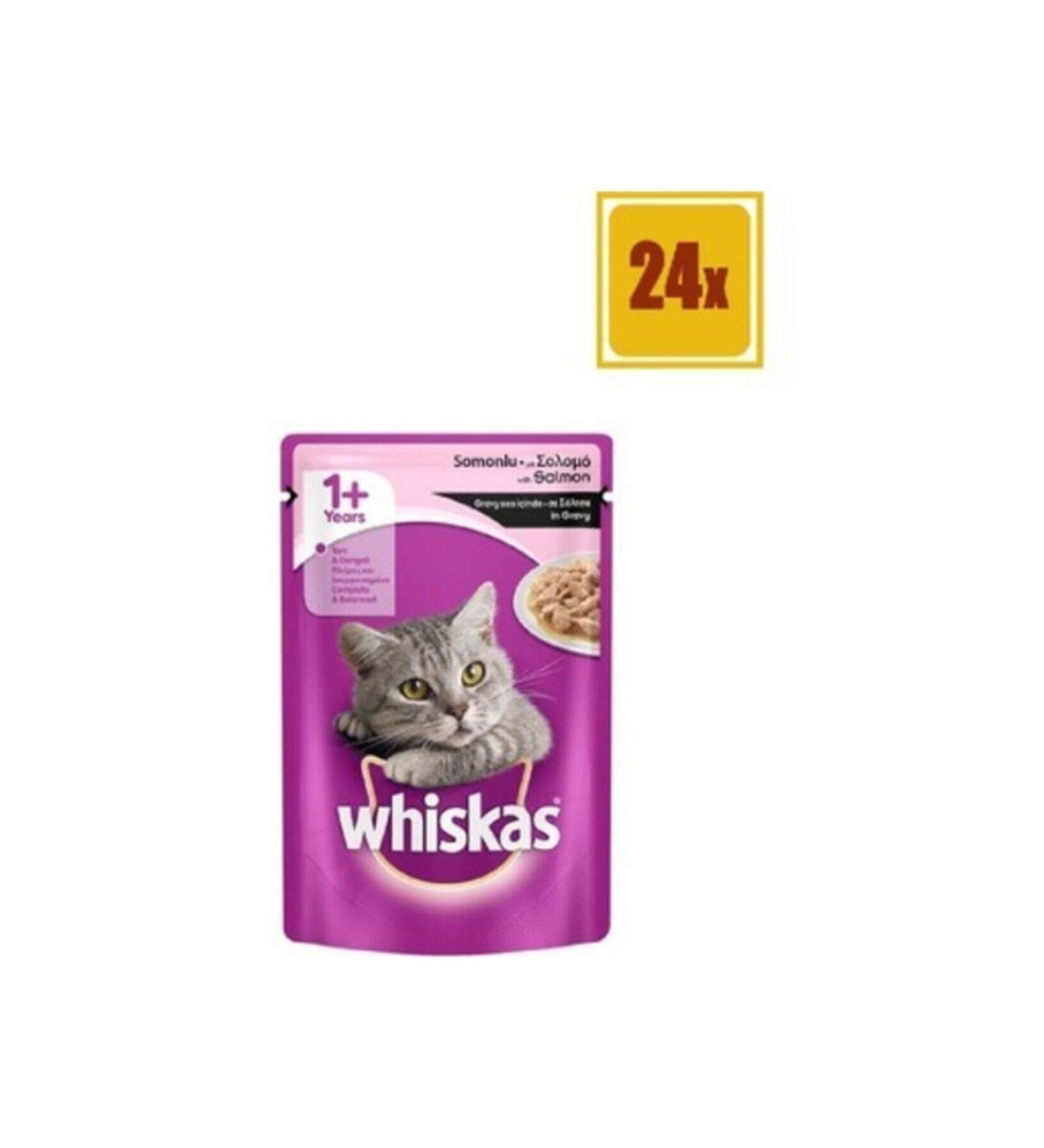 Whiskas Pouch Salmon Cat Canned 100 gr