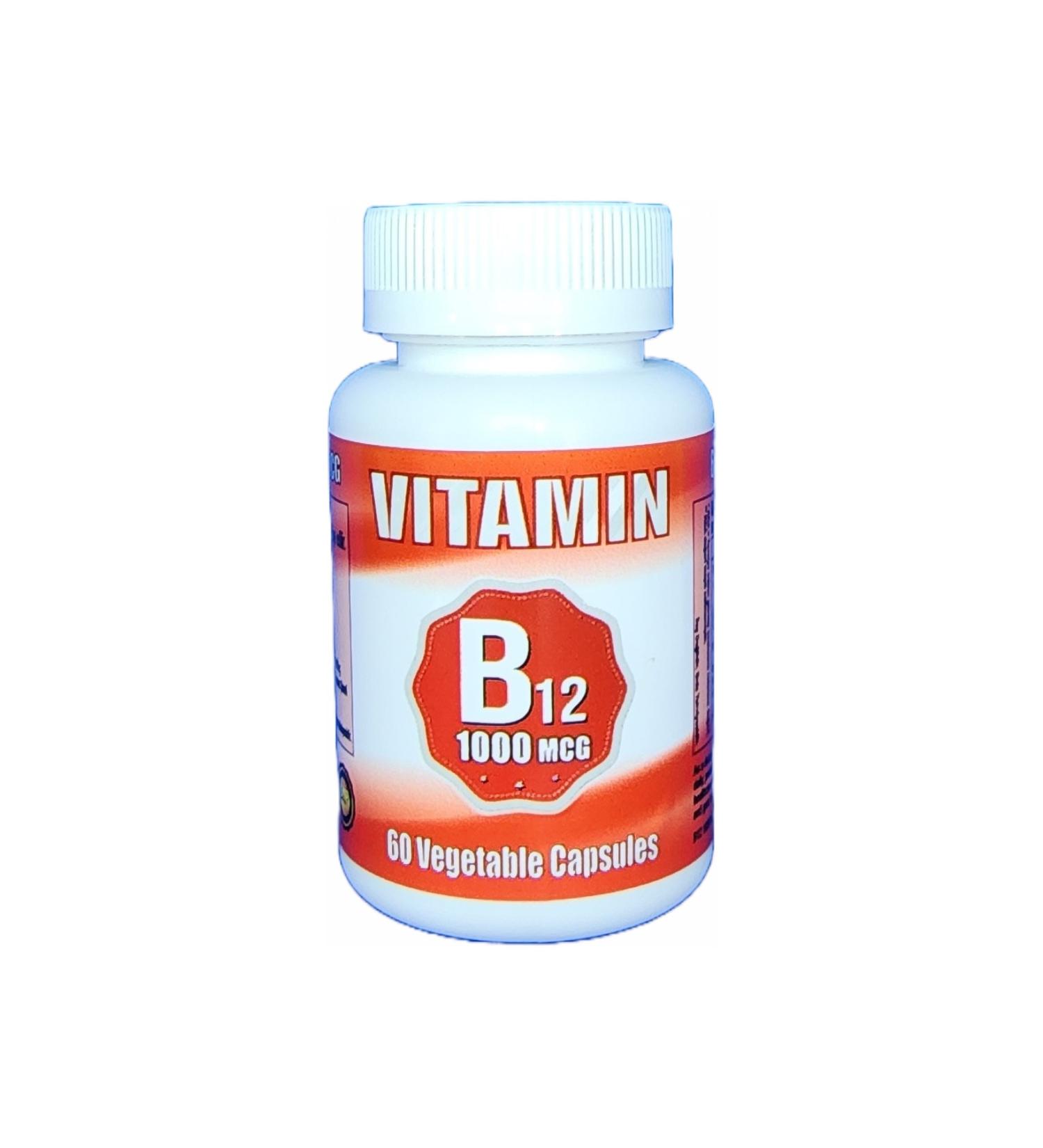 KNOWLEDGE Vitamin B12 1000mcg 60 Capsules | Vitamin B12 1000mcg 60 Capsules