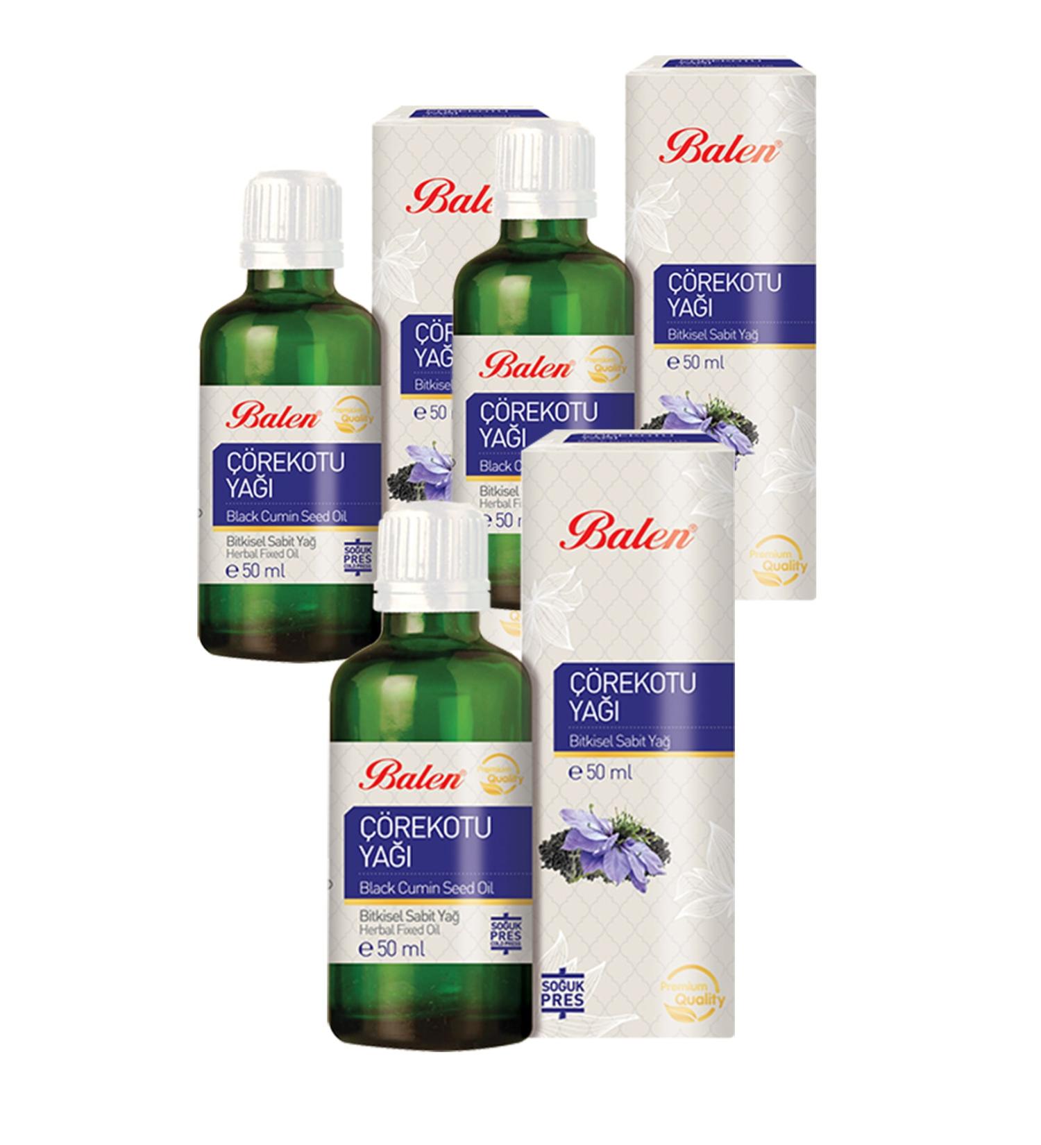 Balen 3 Boxes Black Cumin Oil 50 Ml. Black Cumin Oil Drinkable Pure Black Cumin Oil