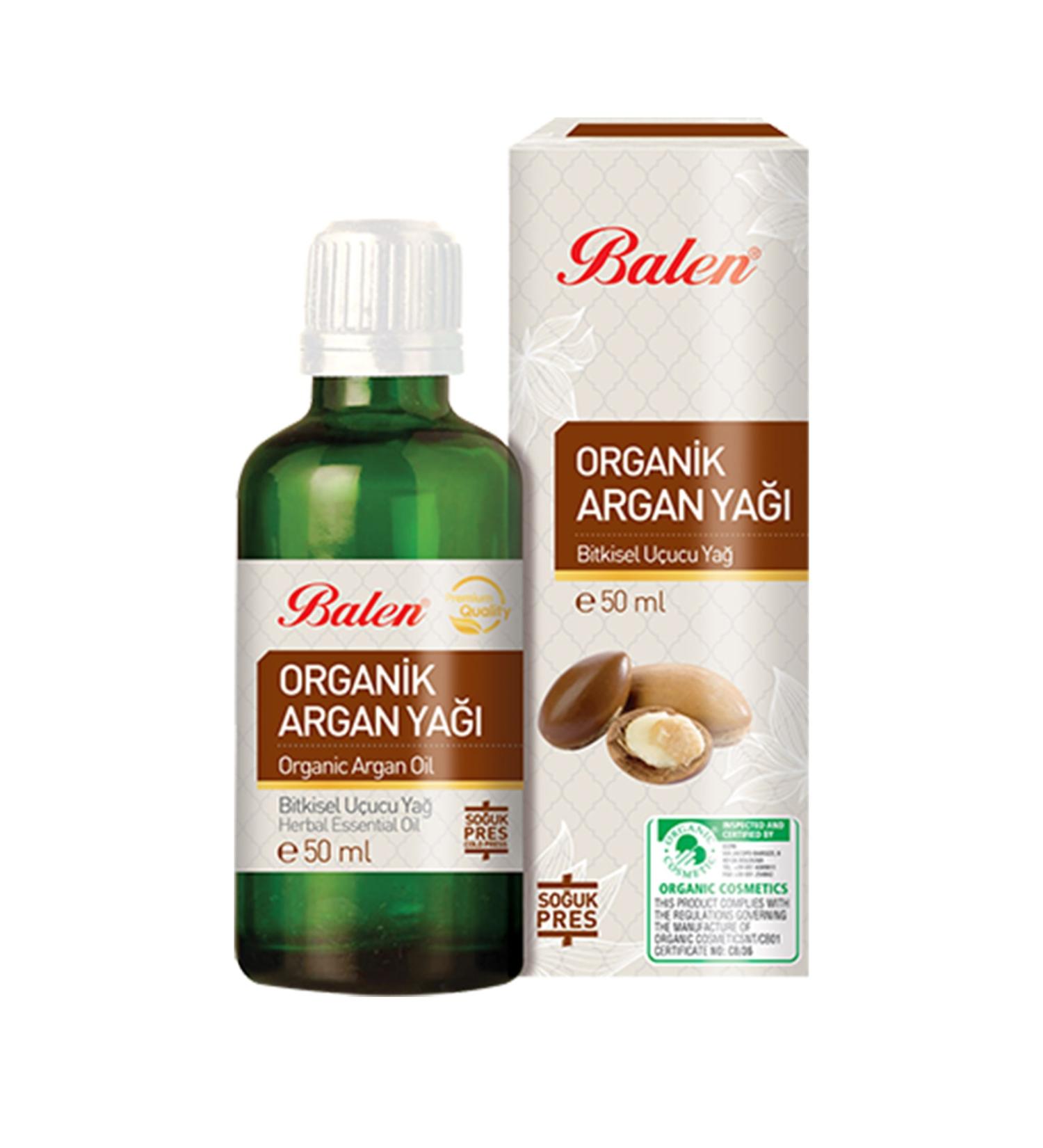 Balen Argan Oil Argan Oil Vegetable Fixed Oil Cold Pressed 50ml Organic Argan Oil for Hair and Skin