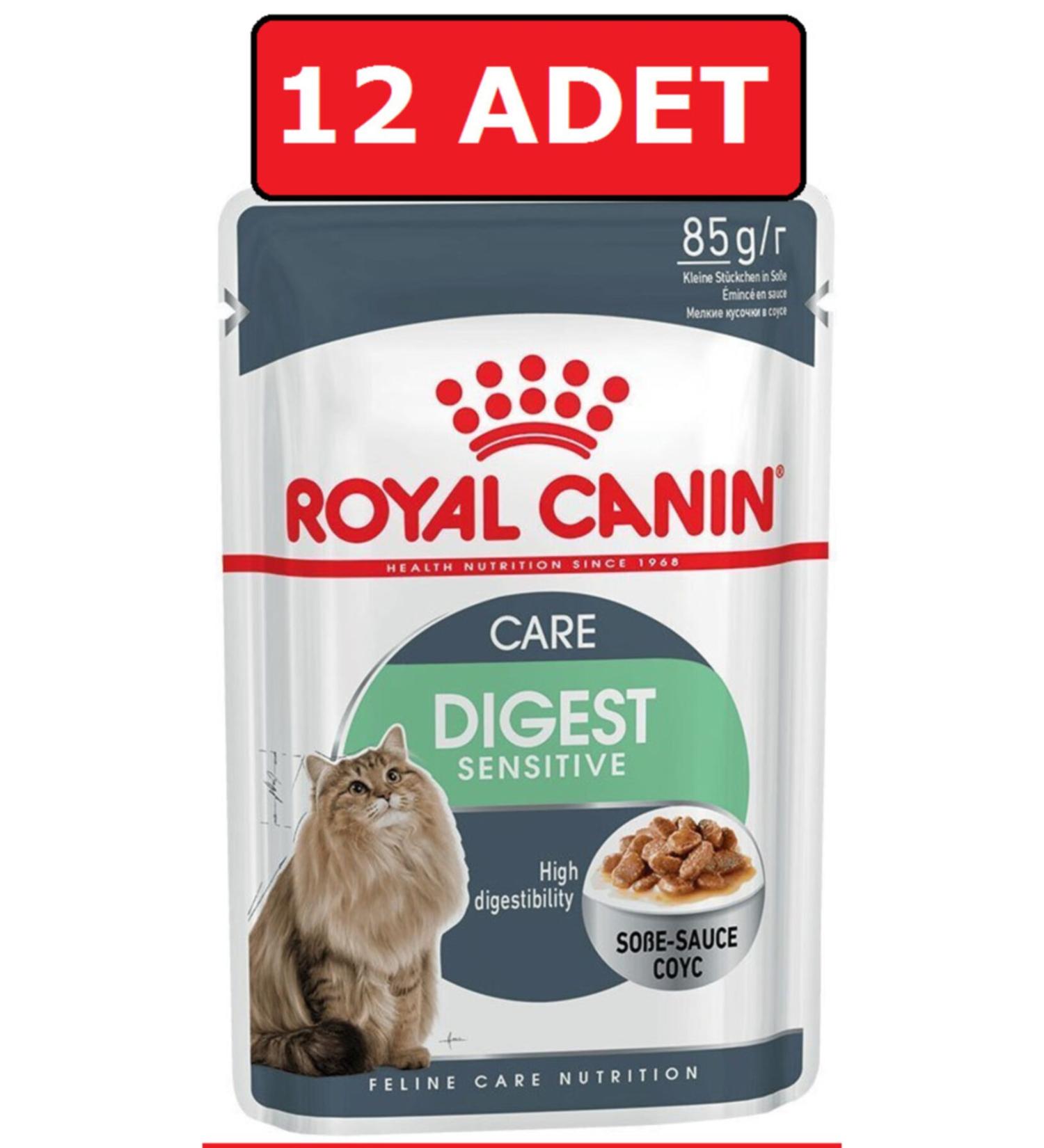 Royal Canin Digest Sensitive Gravy Adult Wet Cat Food Pound 85 gr X 12 Pieces